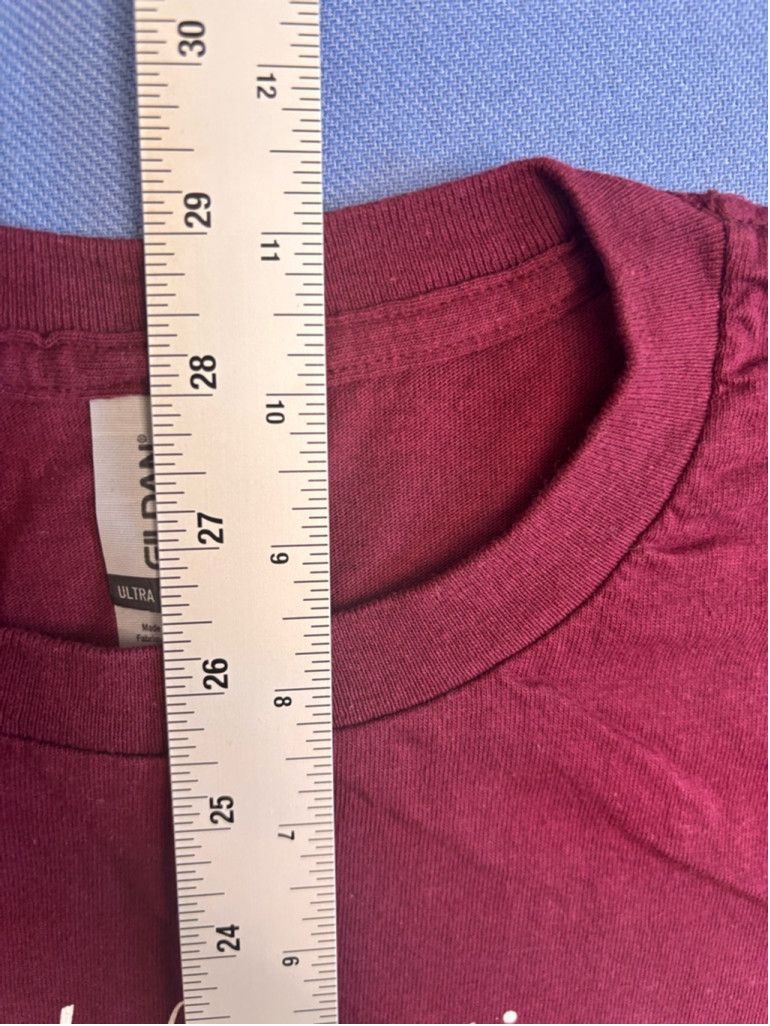 Gildan Men's Gildan T-Shirt Size L Maroon Atrevida Beer Co. Size US L / EU 52-54 / 3 - 5 Thumbnail