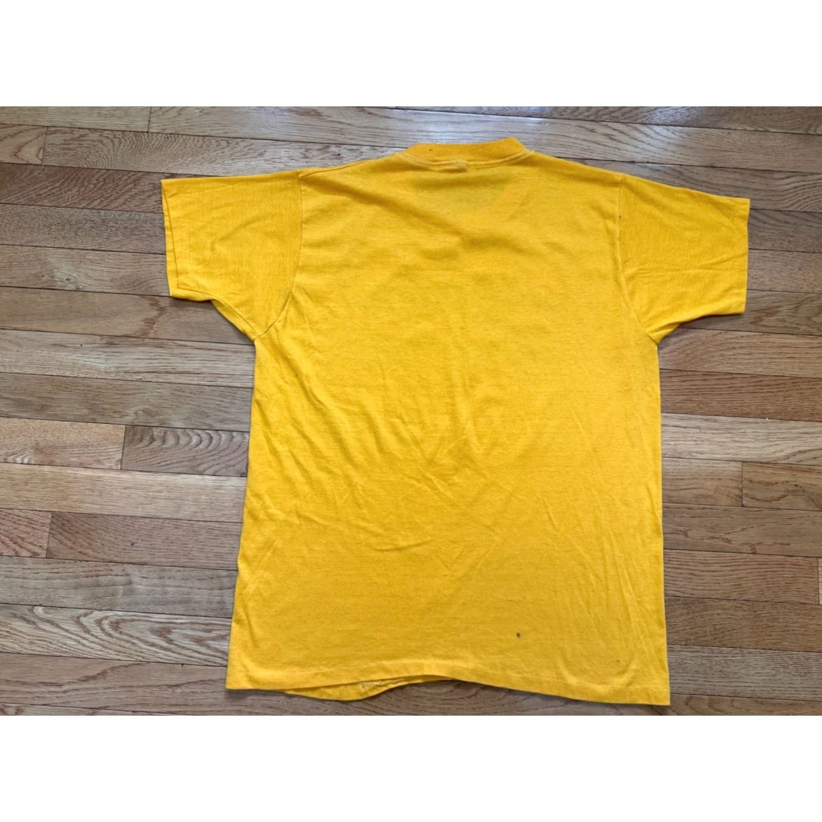 Vintage VINTAGE Screen Stars Florida Palm Trees T-Shirt XL Mens Short Sleeve Crew Neck Cotton Blend Yellow 90s Graphic Logo Metallic Size US XL / EU 56 / 4 - 2 Thumbnail
