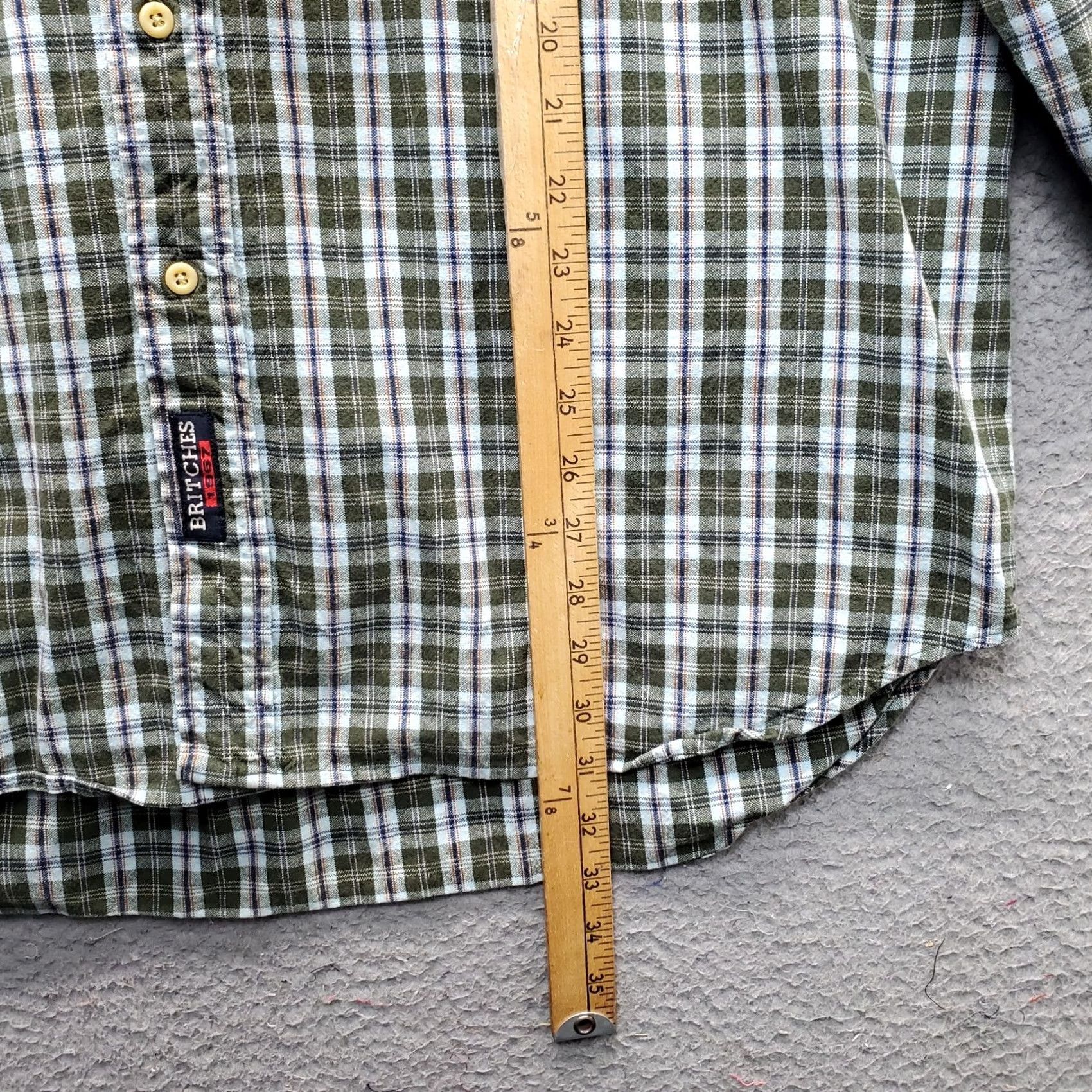 Greats Britches Great Outdoors Flannel Oxford Shirt Men XL Multicolor Plaid Button Down Size US XL / EU 56 / 4 - 3 Thumbnail