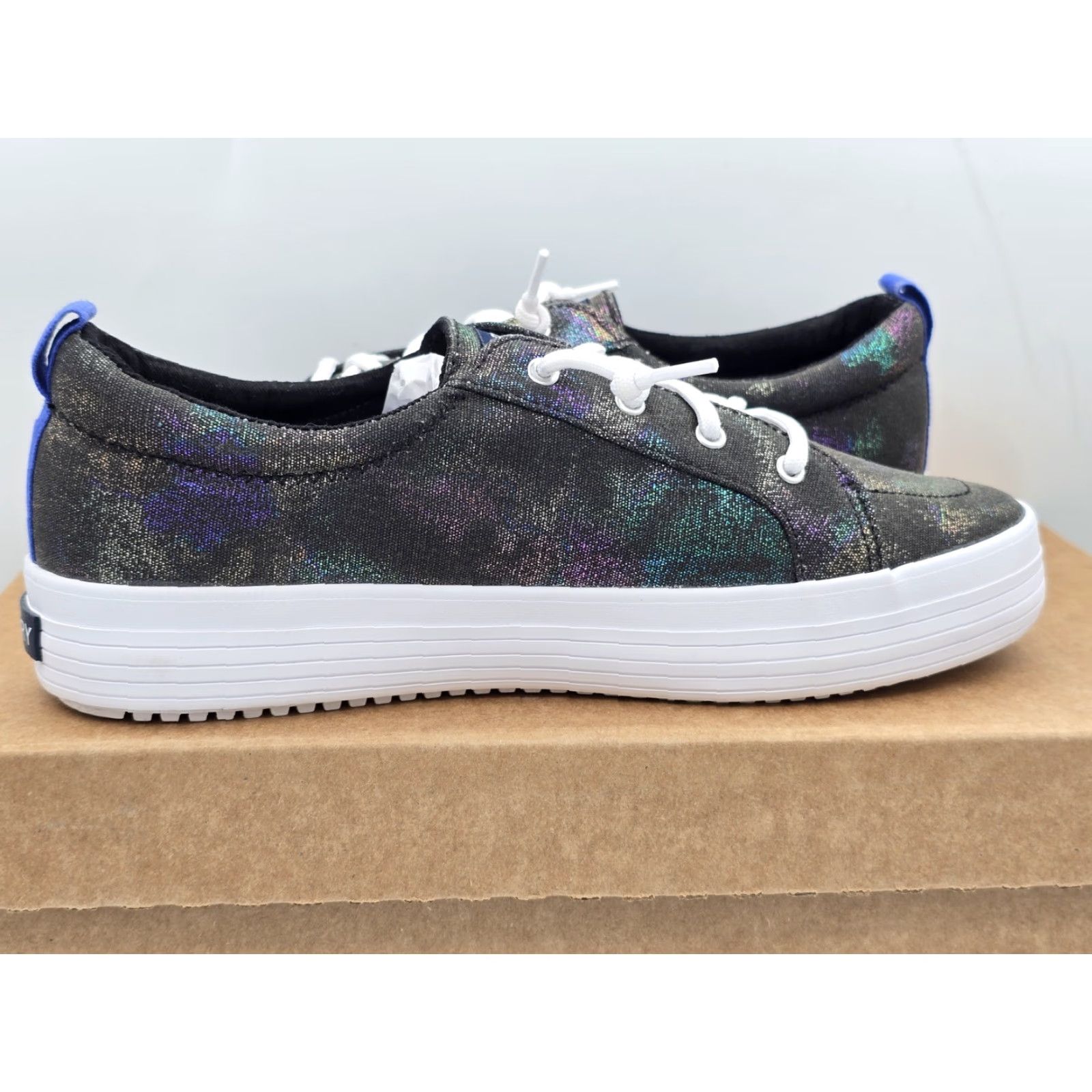 Sperry SPERRY Crest Vibe Sneakers - Black Sparkle - Women - Size 6M - Adult Shoes - Athletic Shoe - 90s/Concert Vibe Size US 6 / IT 36 - 6 Thumbnail