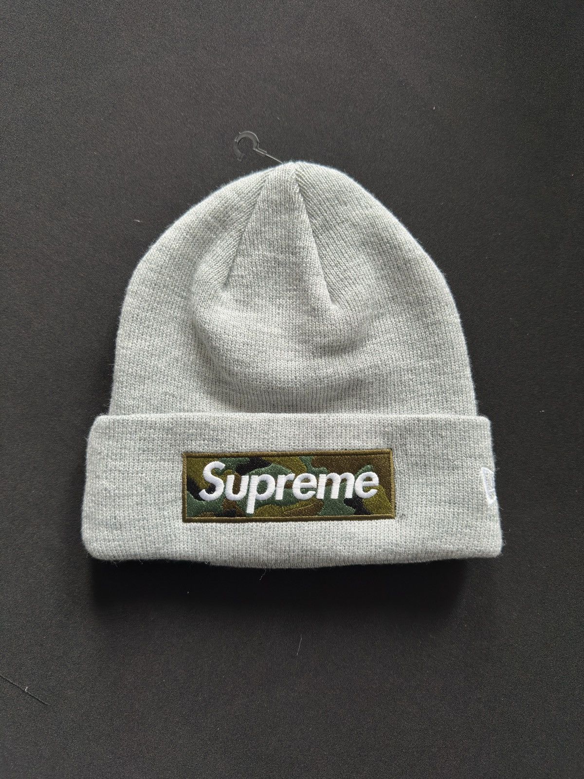 Supreme Supreme FW23 Box Logo Beanie Grey Camo Size ONE SIZE - 1 Thumbnail