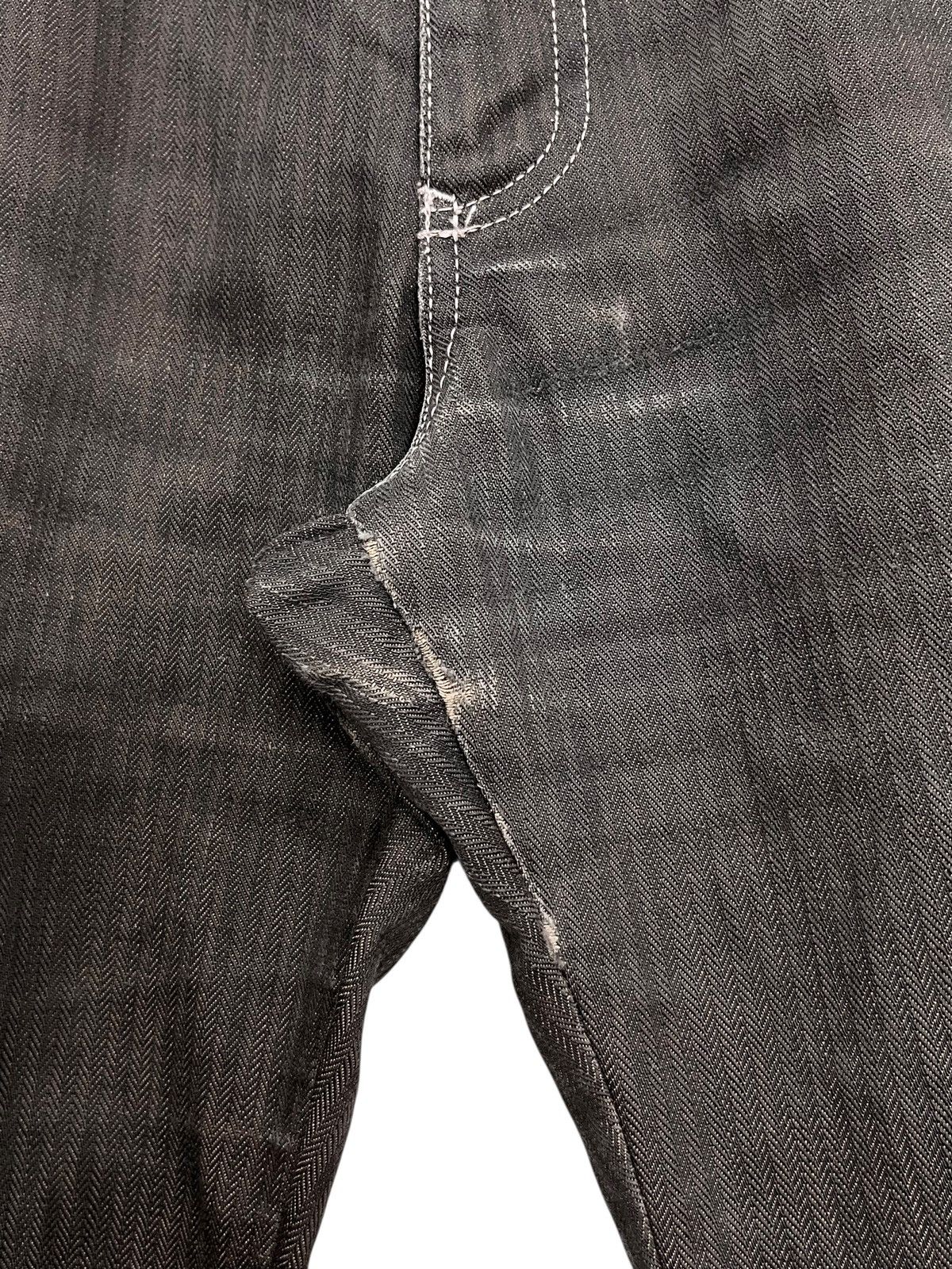 Issey Miyake Vintage TETE HOMME Classic Twill Weave Cotton Mudwash Brown Size US 29 - 4 Thumbnail
