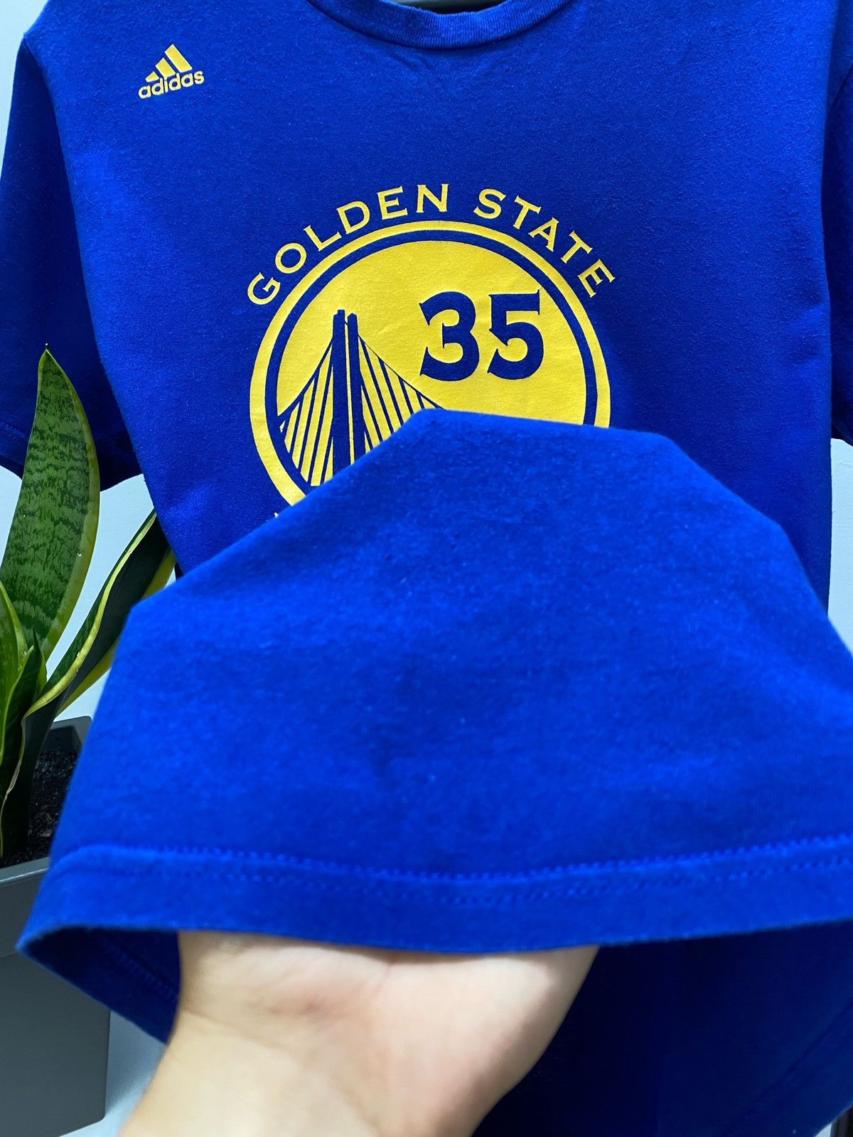 Adidas × NBA Adidas Golden State Warriors #35 Kevin Durant T Shirt Size US L / EU 52-54 / 3 - 12 Thumbnail