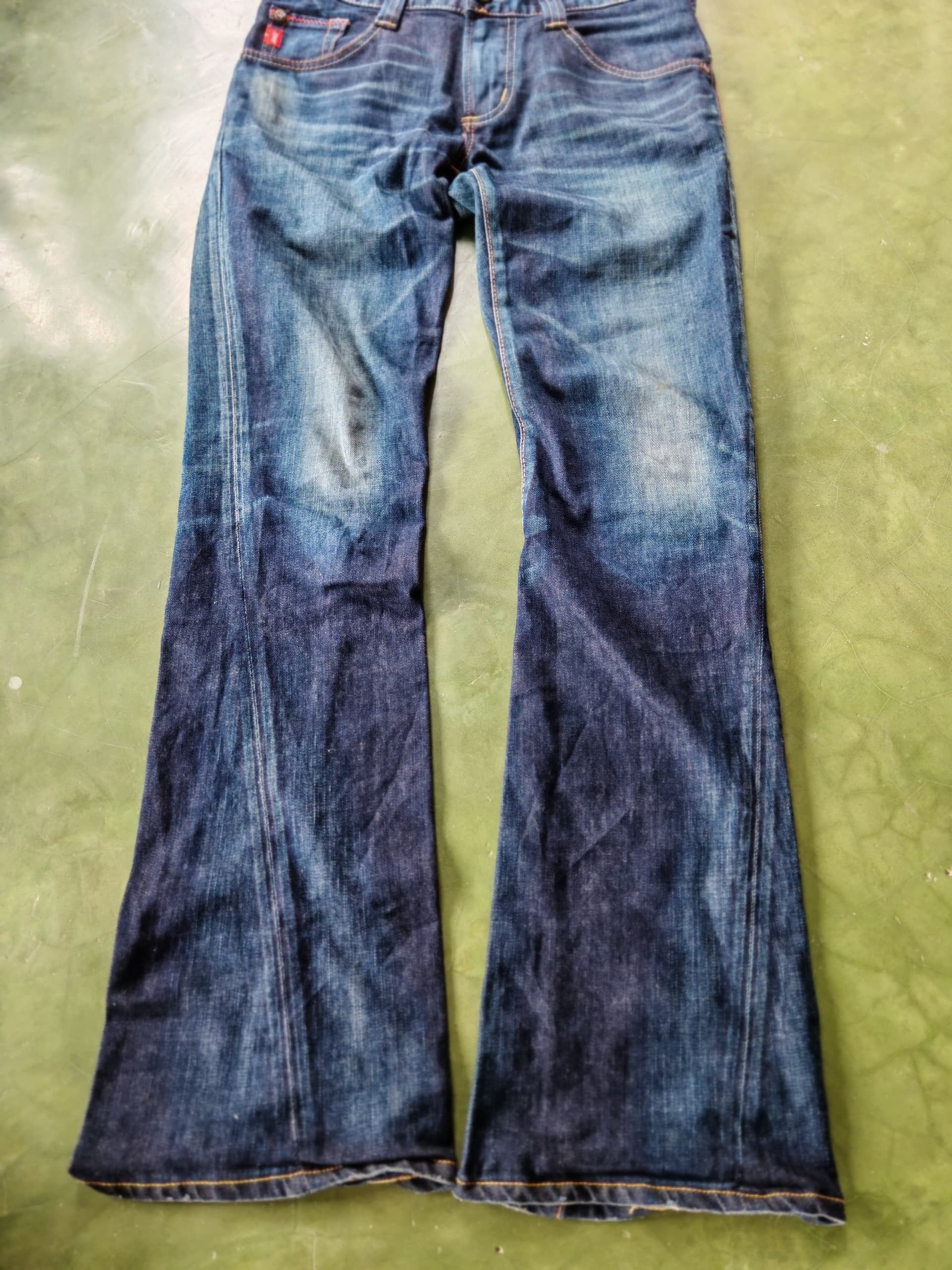 Edwin 🔥90s Style Flared Spiral Edwin Sick Mudwash Jeans Size US 29 - 7 Thumbnail