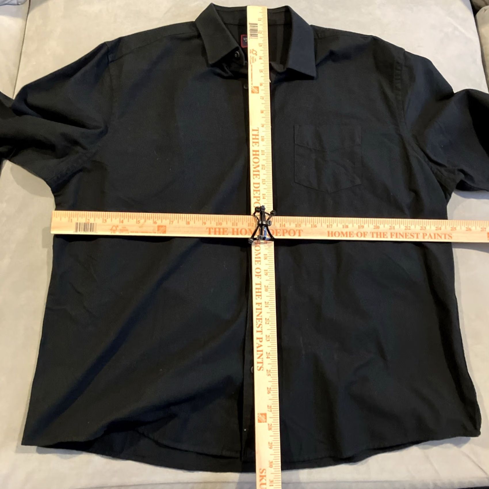 UNTUCKit UNTUCKit Black Flannel Button Down Shirt - Long Sleeve - XXL - Regular - Button-Up - 2XL Size US XXL / EU 58 / 5 - 4 Thumbnail