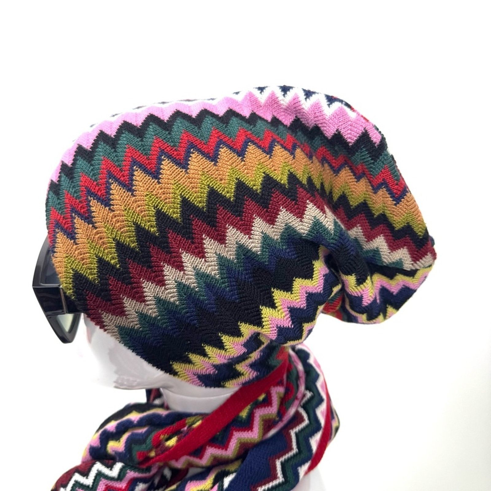 Missoni Missoni beautiful flames stitch one size hat and scarf Size ONE SIZE - 3 Thumbnail