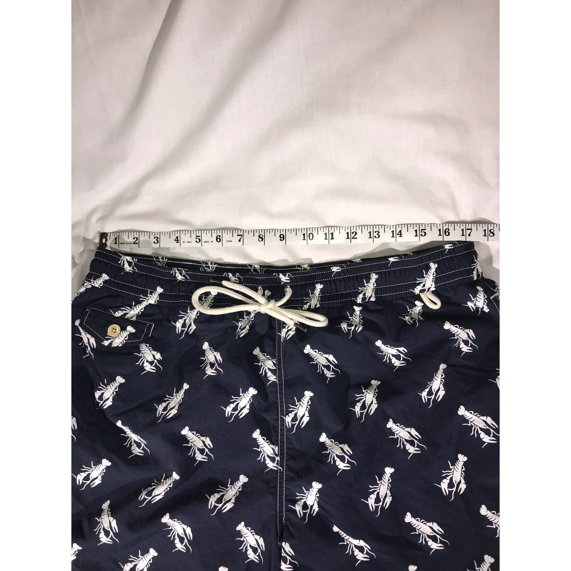 Polo Ralph Lauren Men's Navy and White Lobster Print Polo Ralph Lauren Trunks Size US 40 / EU 56 - 5 Thumbnail