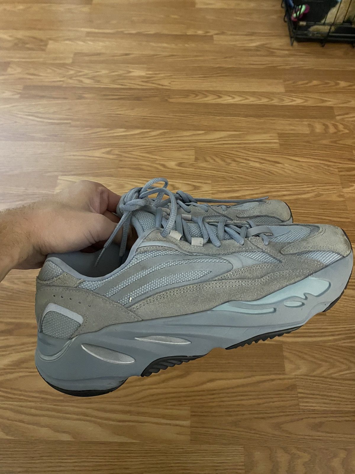 Pre-owned Yeezy Season Yeezy 700 Hospital Blue Shoes In Black