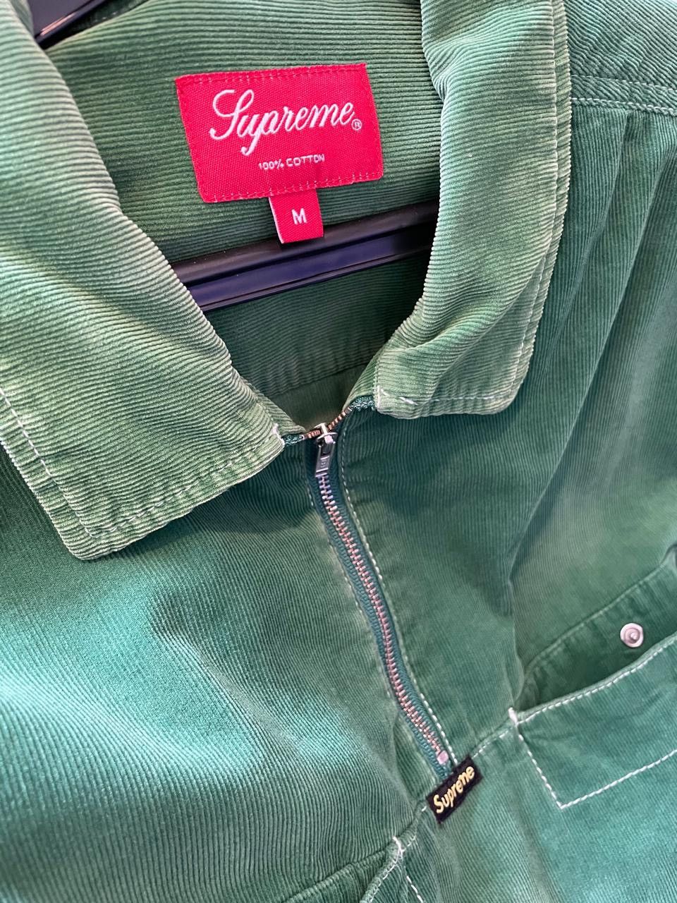 Supreme Supreme Corduroy Half Zip Shirt Green SS18 Size US M / EU 48-50 / 2 - 3 Thumbnail