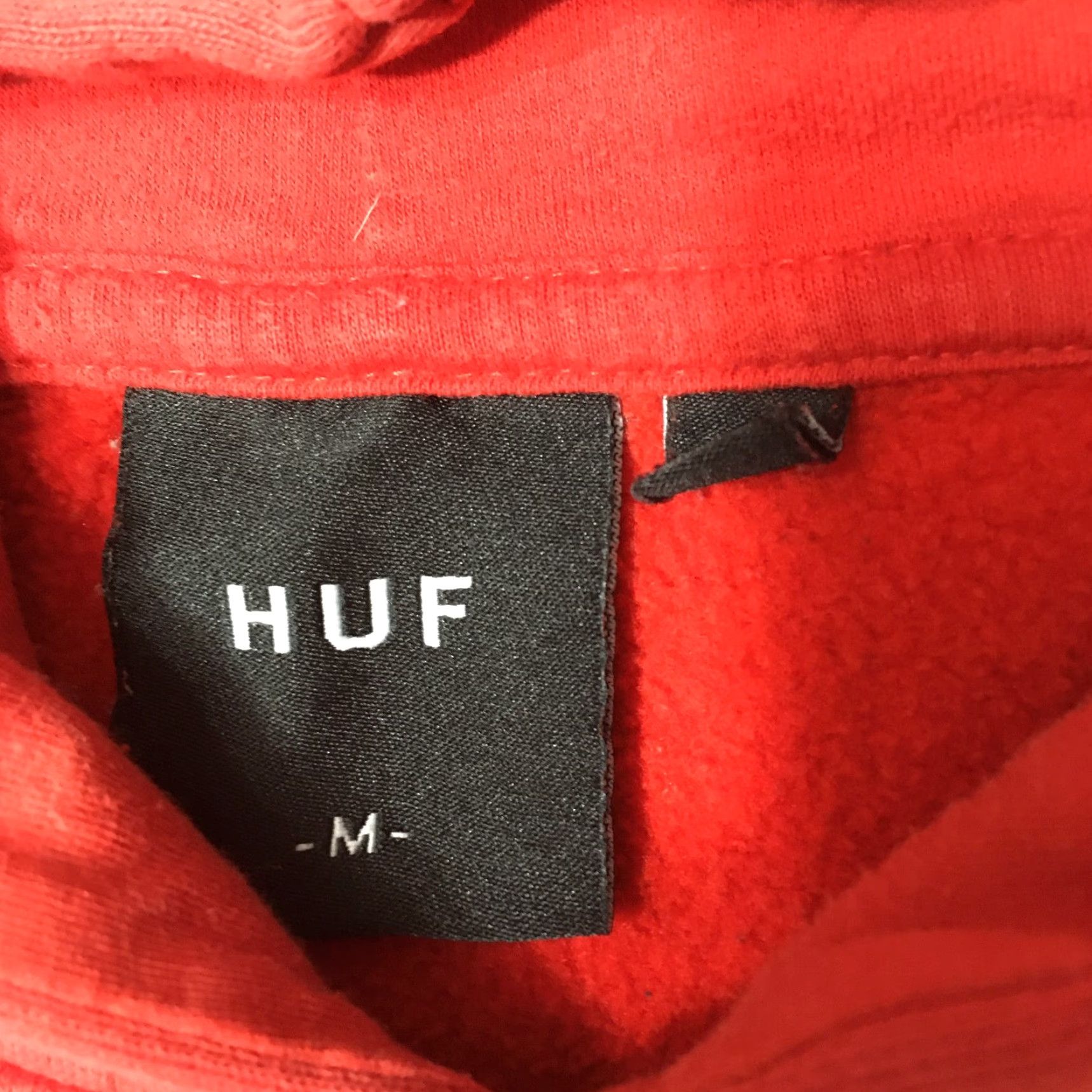Huf VINTAGE HUF Hoodie Adult L Red Logo Sweatshirt Sweater Skater Size US L / EU 52-54 / 3 - 4 Thumbnail
