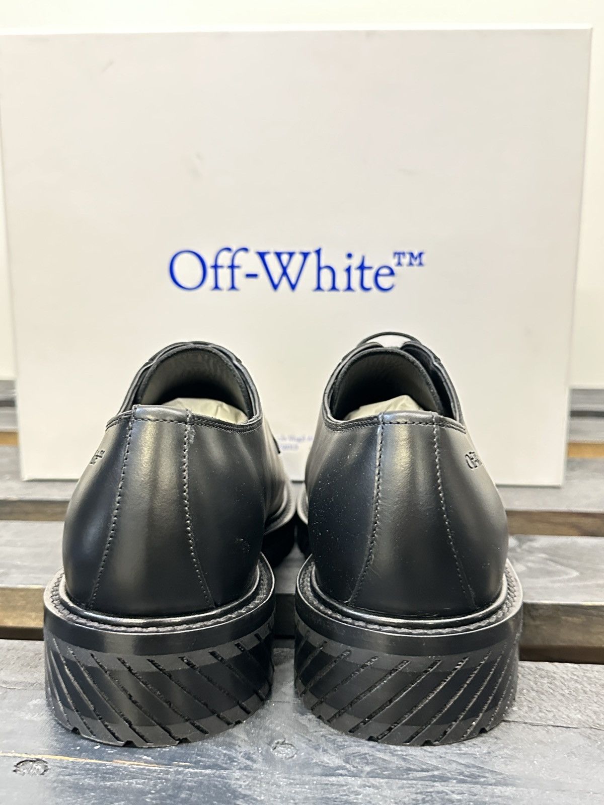 Off-White Military Derby. Sz 45 Size US 12 / EU 45 - 5 Thumbnail