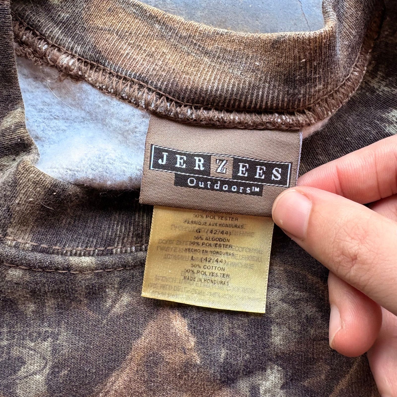 Jerzees Vintage Essential Boxy Jerzees Camo Sweatshirt Size US L / EU 52-54 / 3 - 2 Thumbnail