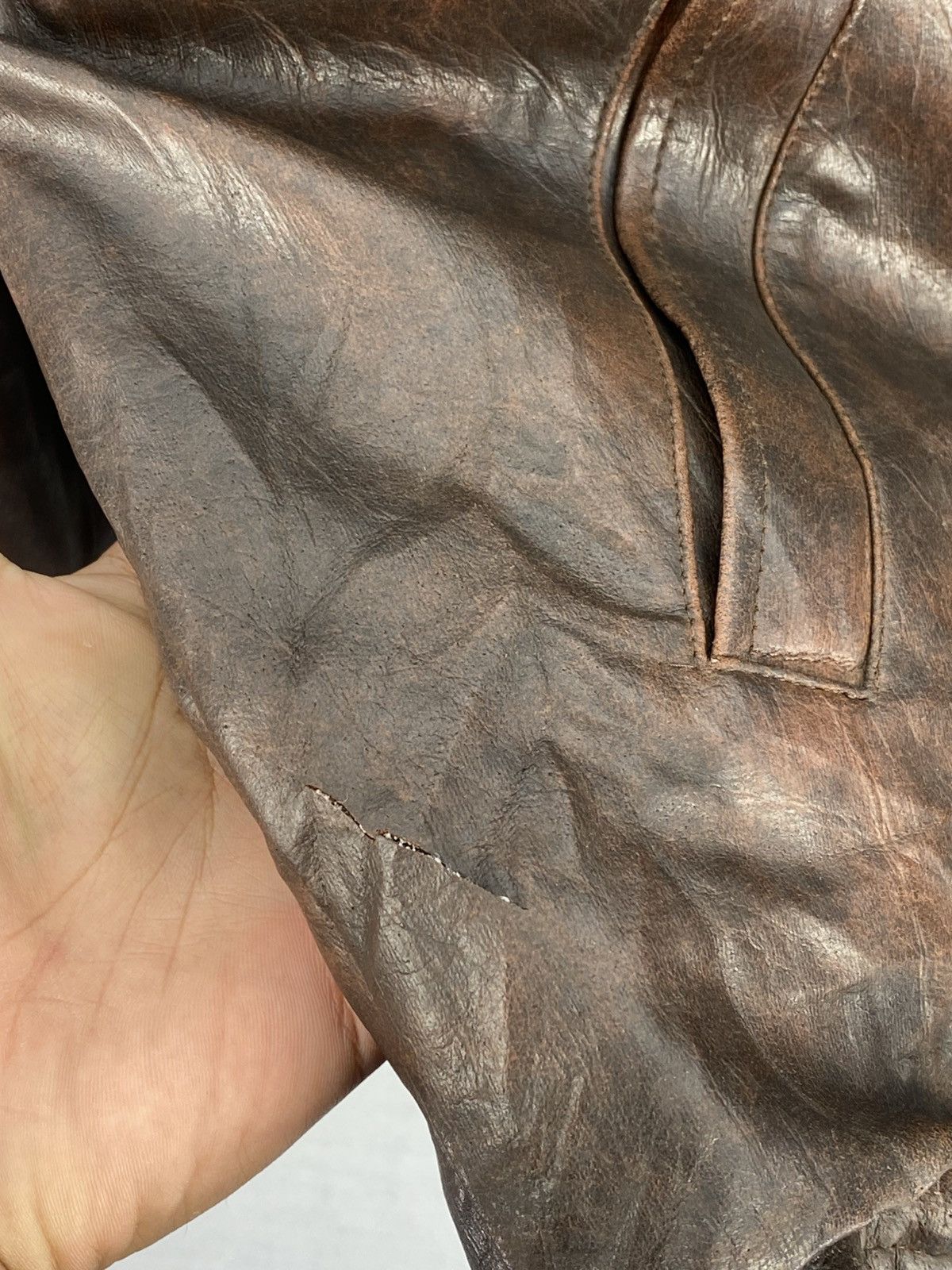 Japanese Brand Vintage 90’s Y.Jac Leather Jacket Size US L / EU 52-54 / 3 - 10 Thumbnail