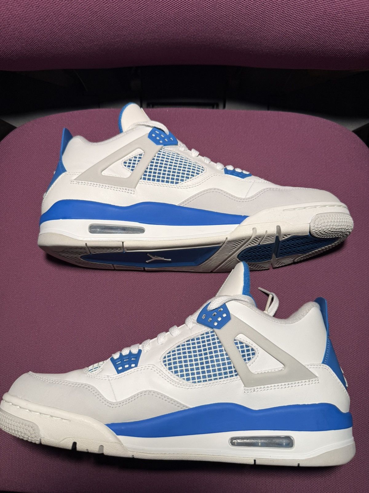 Nike Nike Air Jordan Brand 4 Retro Military Blue 2012 Size US 12 / EU 45 - 1 Thumbnail