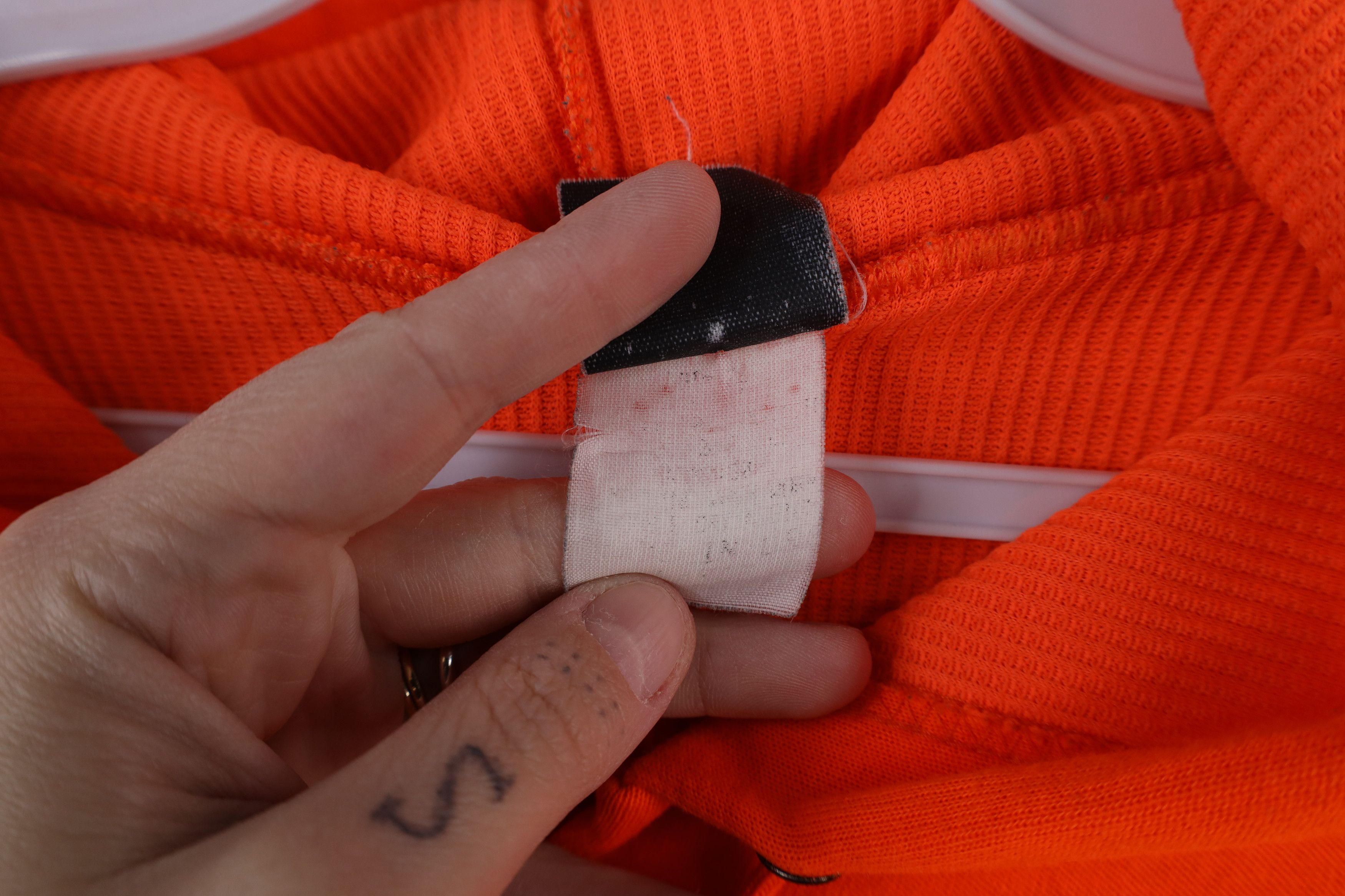 Vintage Vintage 70s 80s Streetwear Blank Zip Hoodie Blaze Orange USA Size US L / EU 52-54 / 3 - 10 Thumbnail