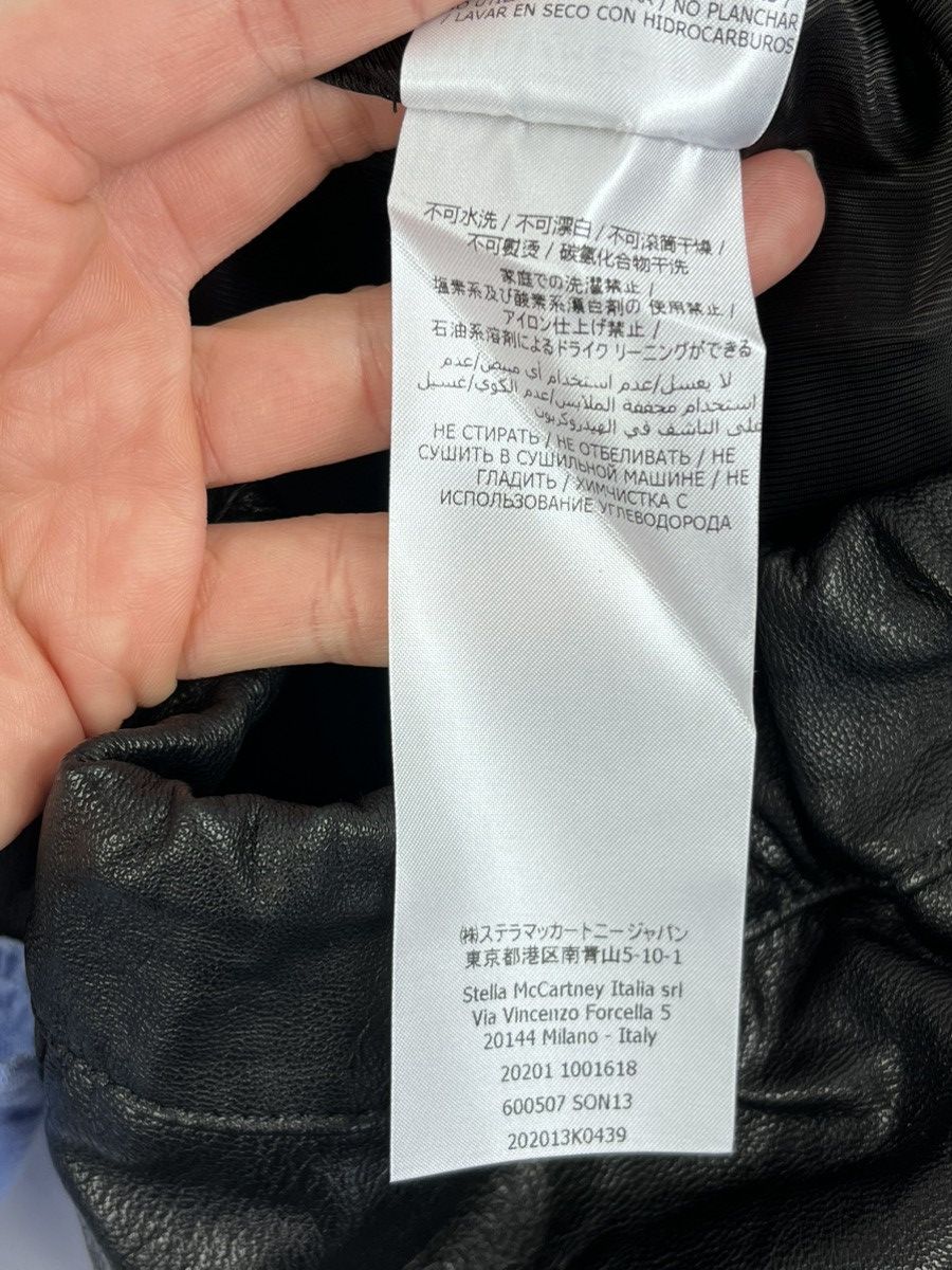 Stella McCartney VEGAN LEATHER TRACK PANTS Size US 33 - 10 Thumbnail