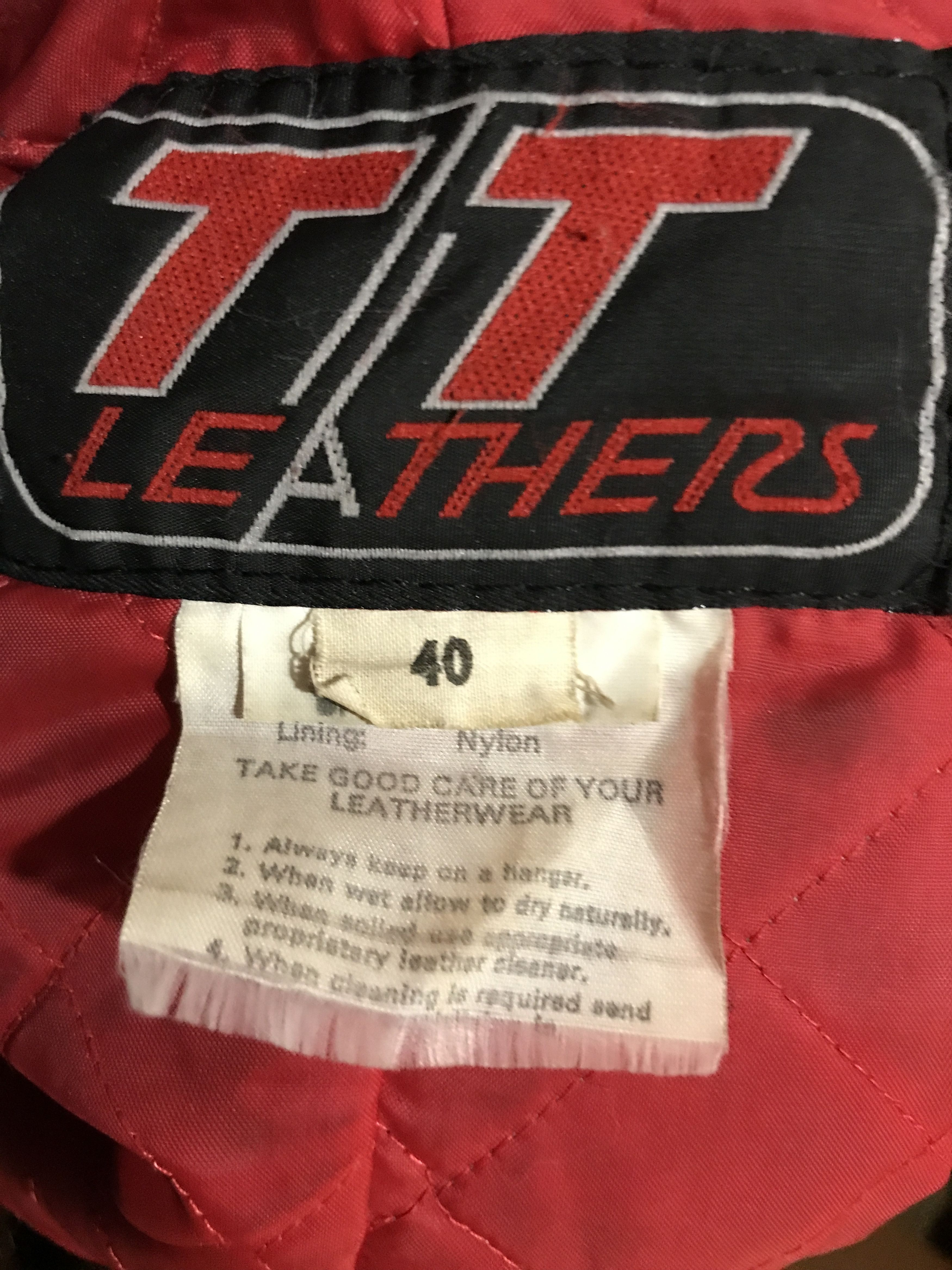 Vintage Rare Vintage 80s TT Leathers Distressed Leather Biker Jacket Size US M / EU 48-50 / 2 - 13 Thumbnail