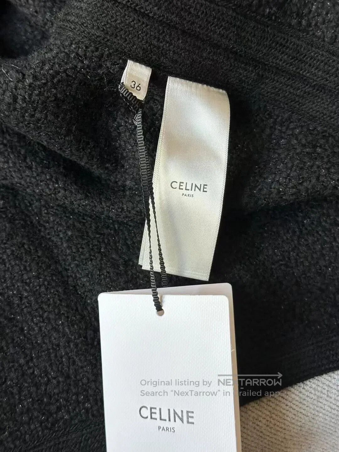 Celine celine black hooded coat. Size S / US 4 / IT 40 - 4 Thumbnail