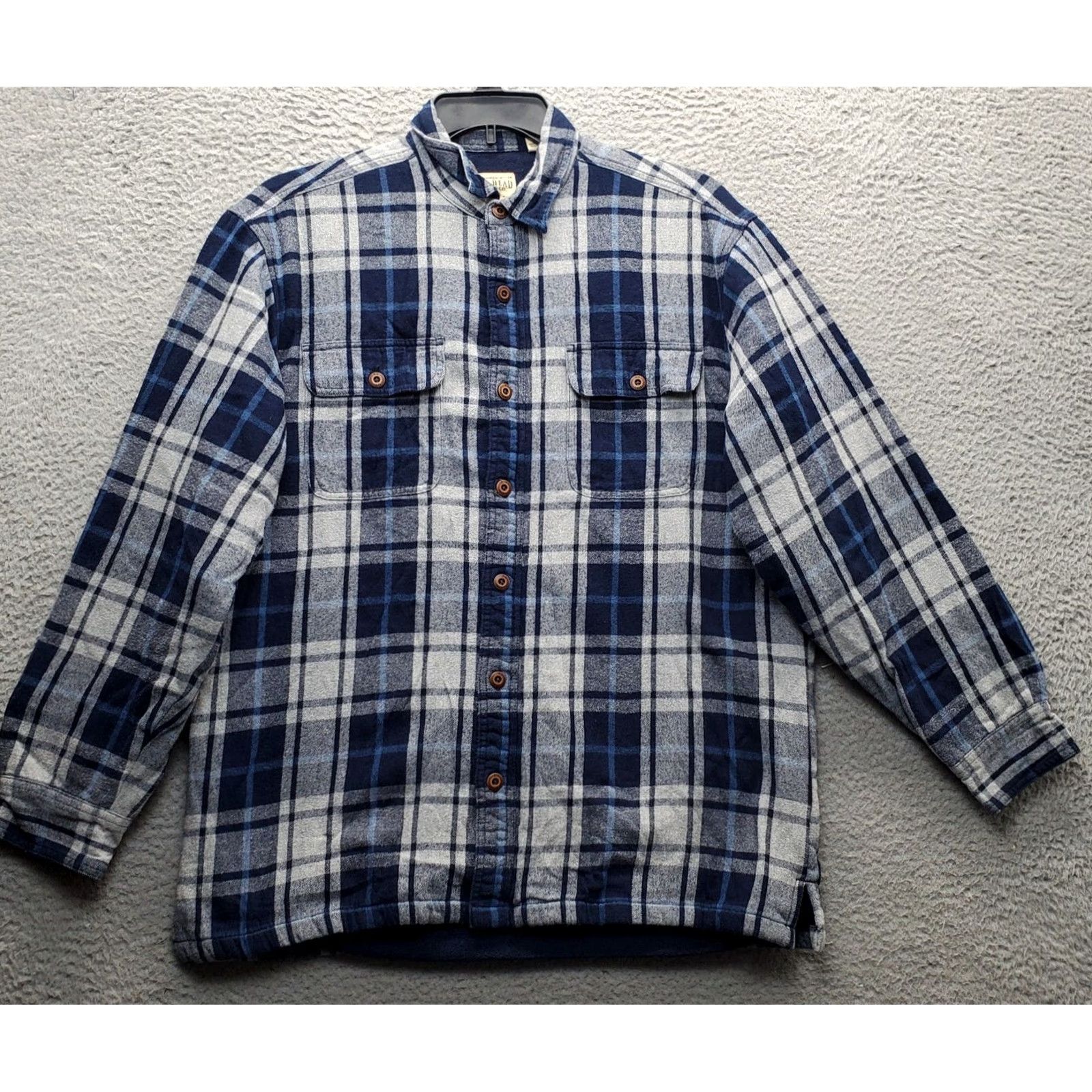 Vintage RedHead Shacket Mens L Multi Plaid Fleece Lined Flannel Long Sleeve Button-Up Size US L / EU 52-54 / 3 - 2 Thumbnail