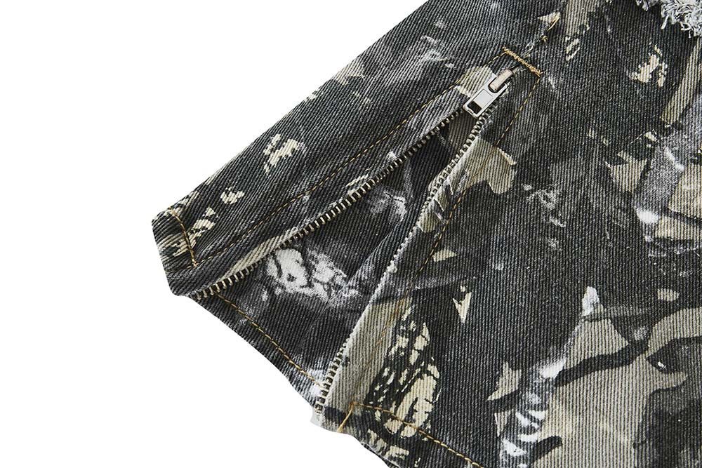 Japanese Brand Winter Forest Cargo Pants Distressed Camouflage Jeans Size US 31 - 7 Thumbnail