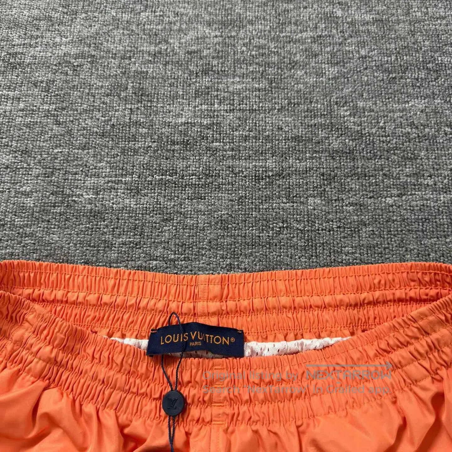 Louis Vuitton LV Orange Pattern Beach Shorts XL. Size US 28 / EU 44 - 3 Thumbnail