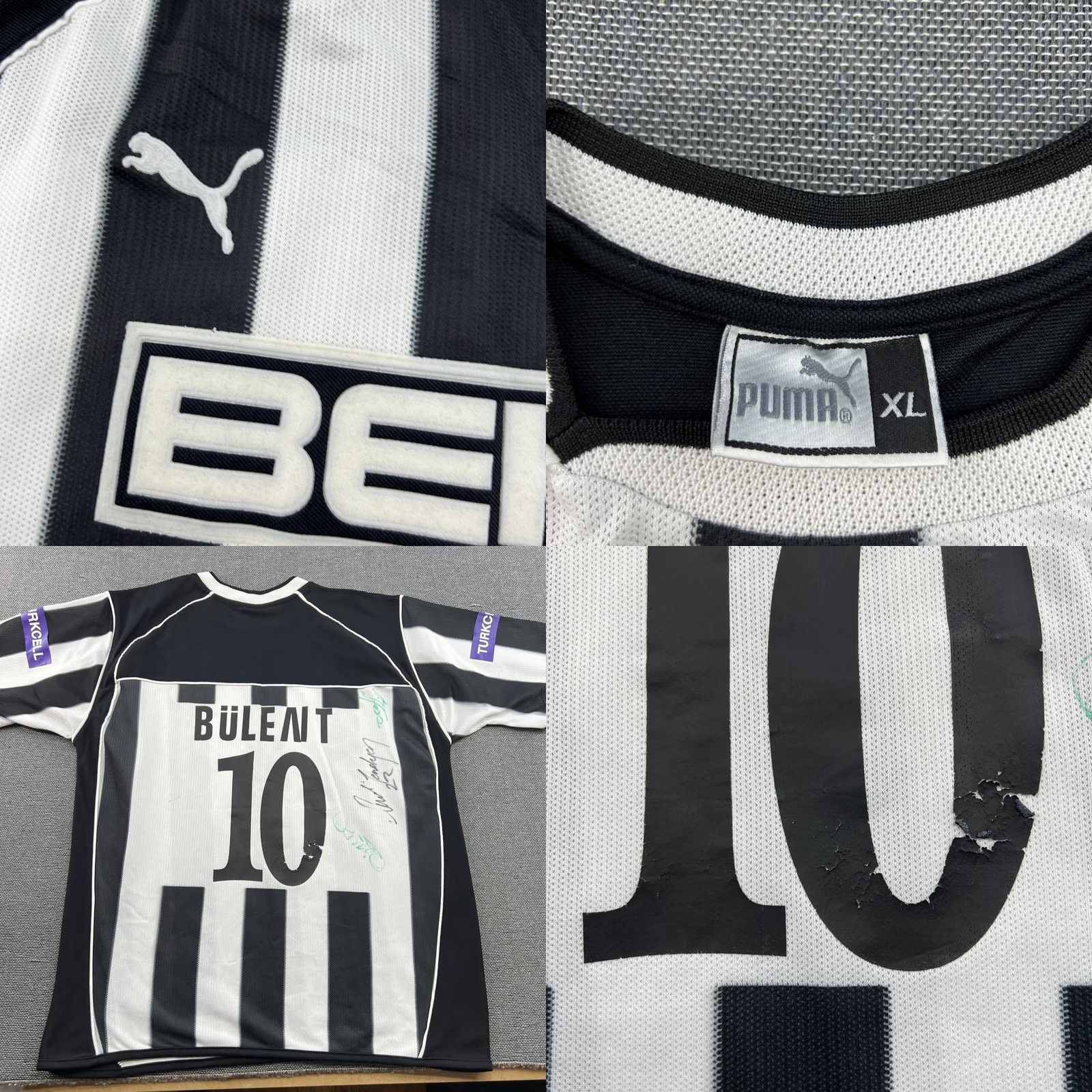 Nike Bjk Besiktas 2003 2004 Away Football Jersey XL Nike Shirt Men Short Sleeve Polyester Multicolor Activewear Quick Dry Moisture Wicking Football Jersey Size US XL / EU 56 / 4 - 8 Thumbnail