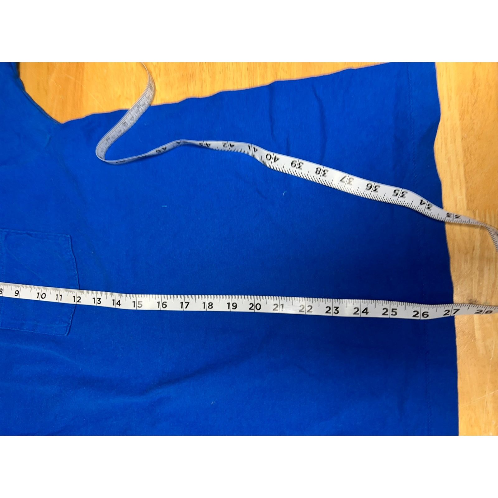 Fruit Of The Loom Vintage Blue Blank Shirt Fruit Of The Loom USA Made Tee 80s Size US XL / EU 56 / 4 - 9 Thumbnail