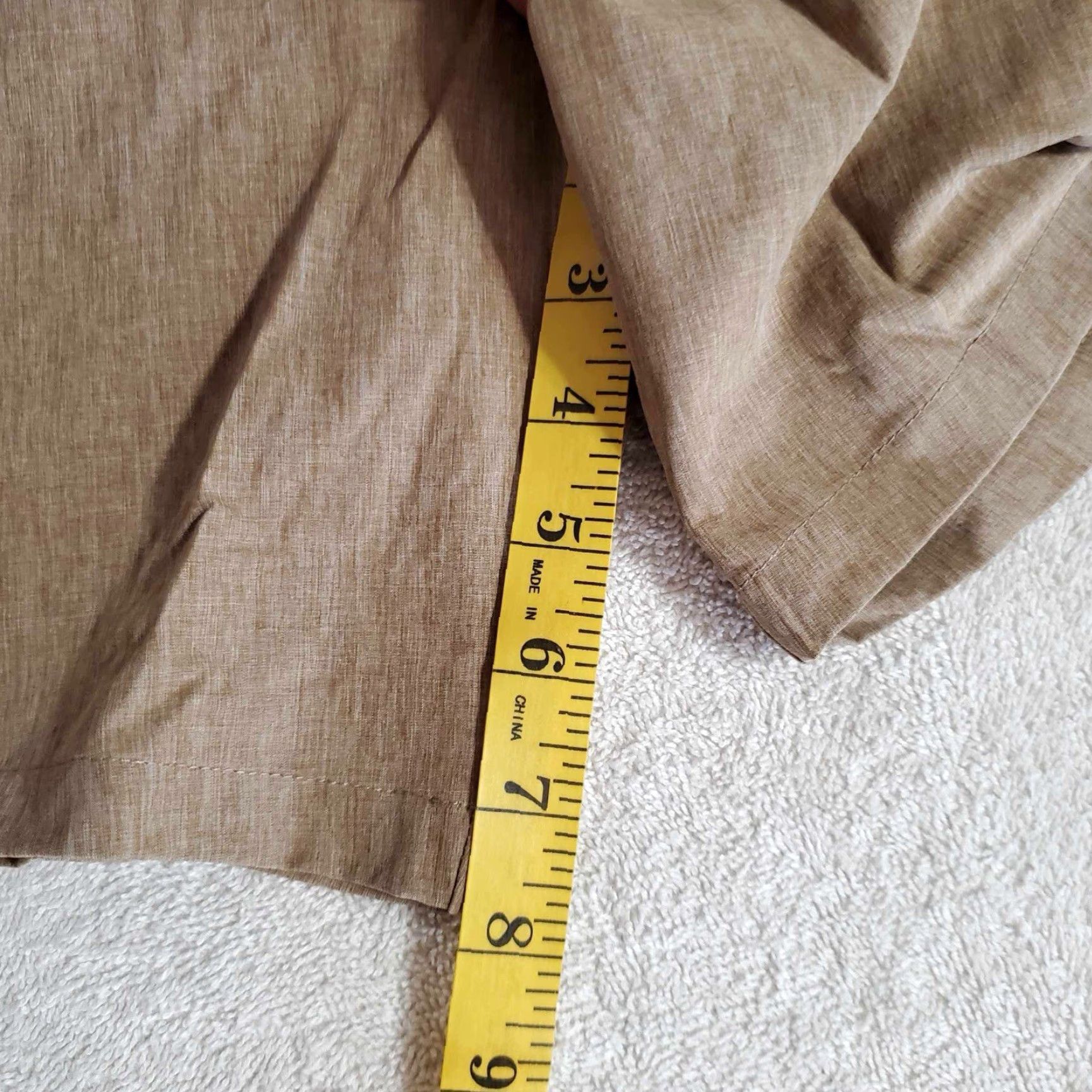 Eddie Bauer Eddie Bauer Pull On Short Large MSRP: 0.00 UPF 50+ Water Repellent Stretch Multicolor Chino Mens L Size US 33 - 6 Thumbnail
