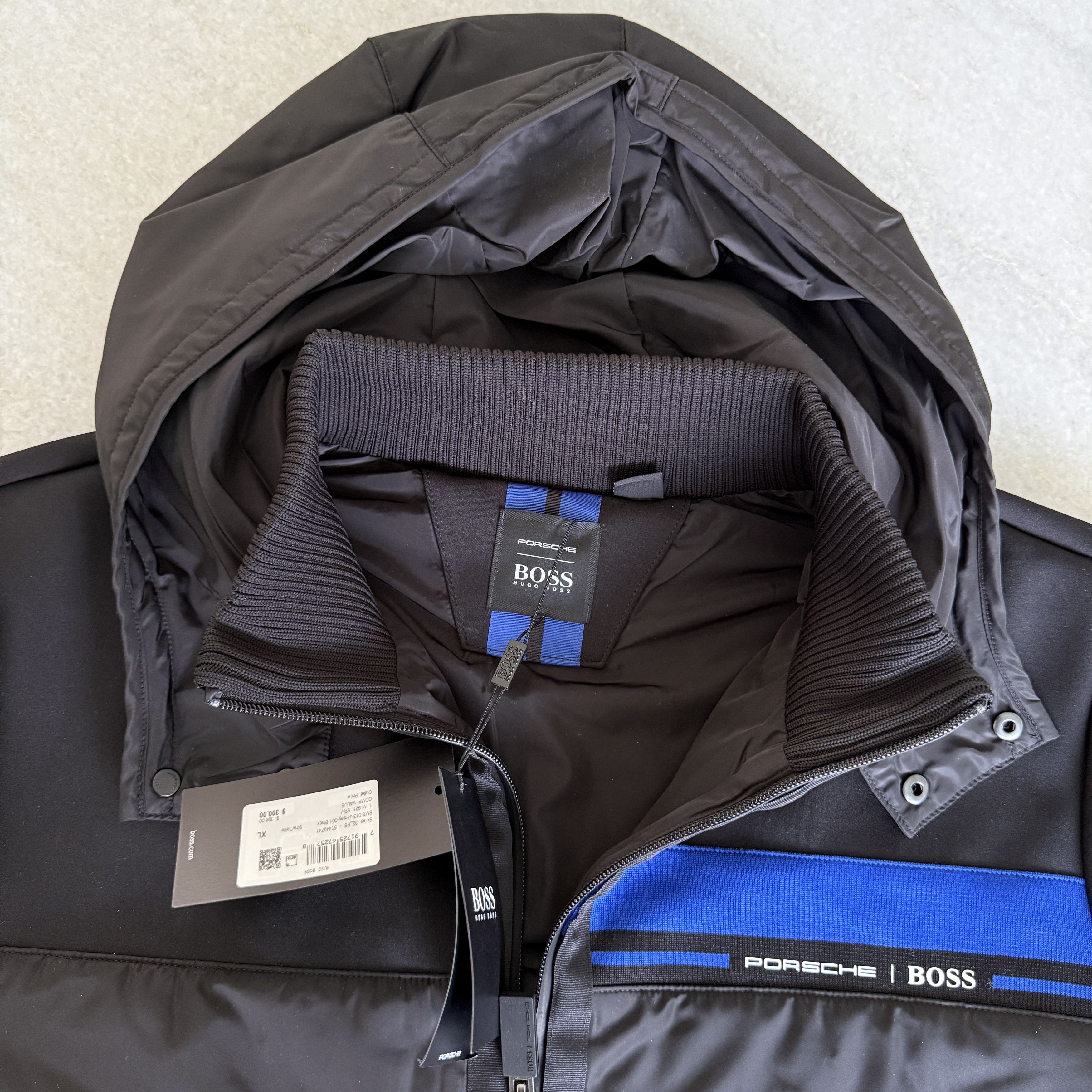 Hugo Boss Hugo Boss Porsche Skiles 32 Black Hooded Jacket, Sz. Med Size US M / EU 48-50 / 2 - 13 Thumbnail