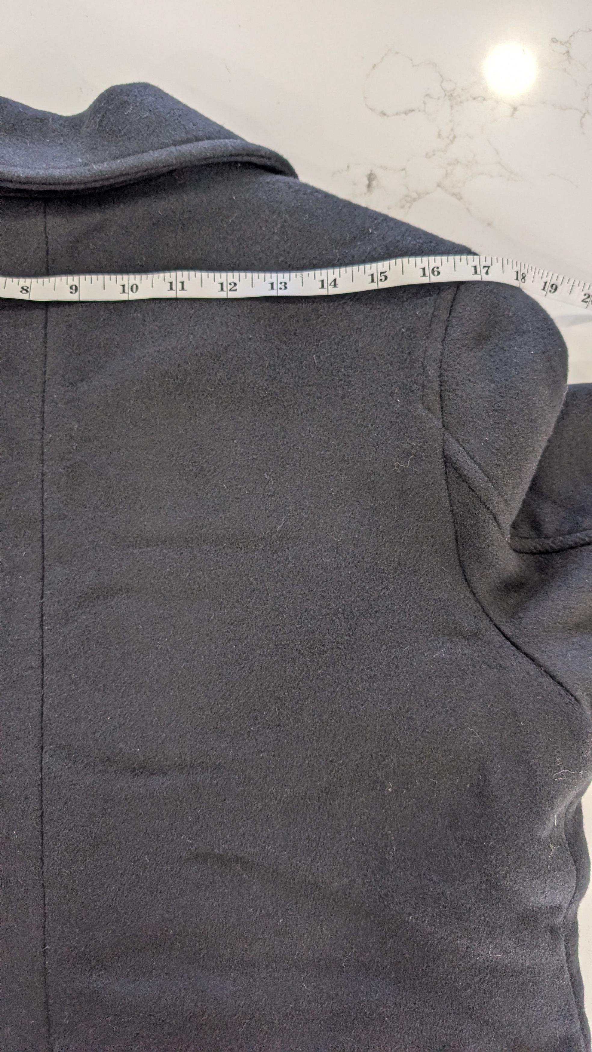 Allsaints AllSaints Mabel Coat Black Oversized Double Breasted Wool Size S / US 4 / IT 40 - 12 Thumbnail