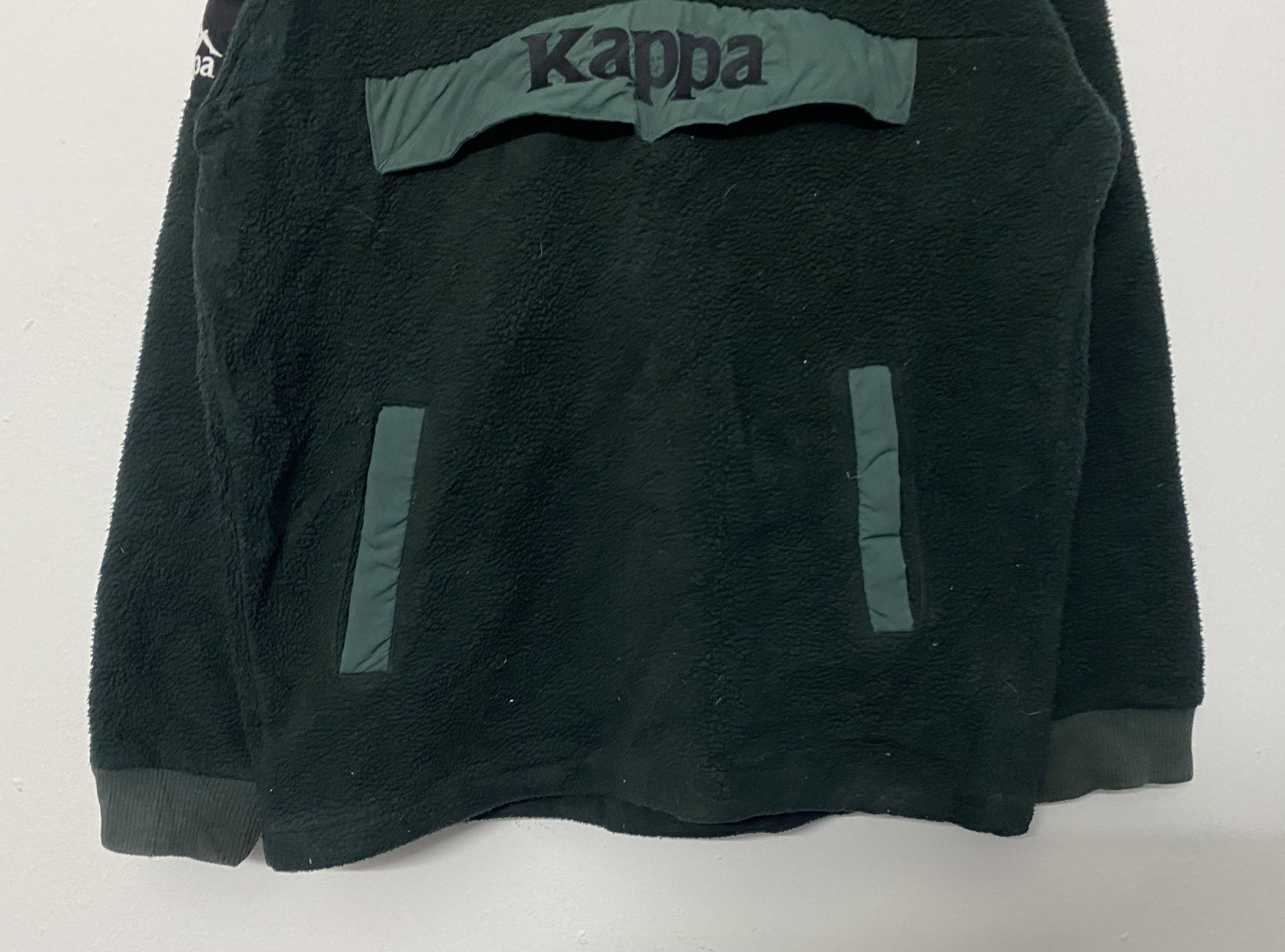 Kappa Vintage Kappa Deep Green Fleece Pullover Hoodie Medium Size US M / EU 48-50 / 2 - 4 Thumbnail