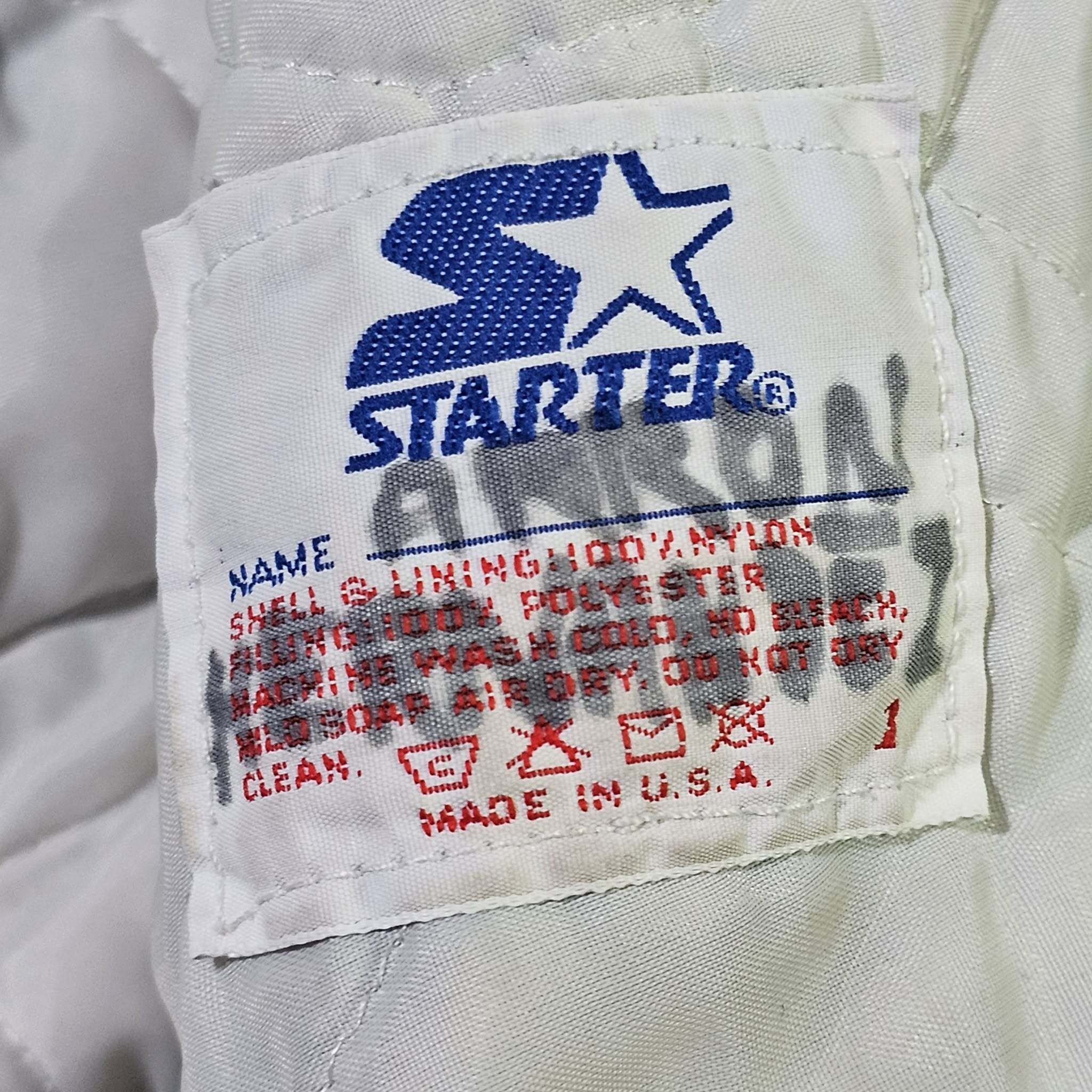 NFL Dallas Cowboys Vintage 80s Starter Satin Bomber Jacket Size US S / EU 44-46 / 1 - 7 Thumbnail