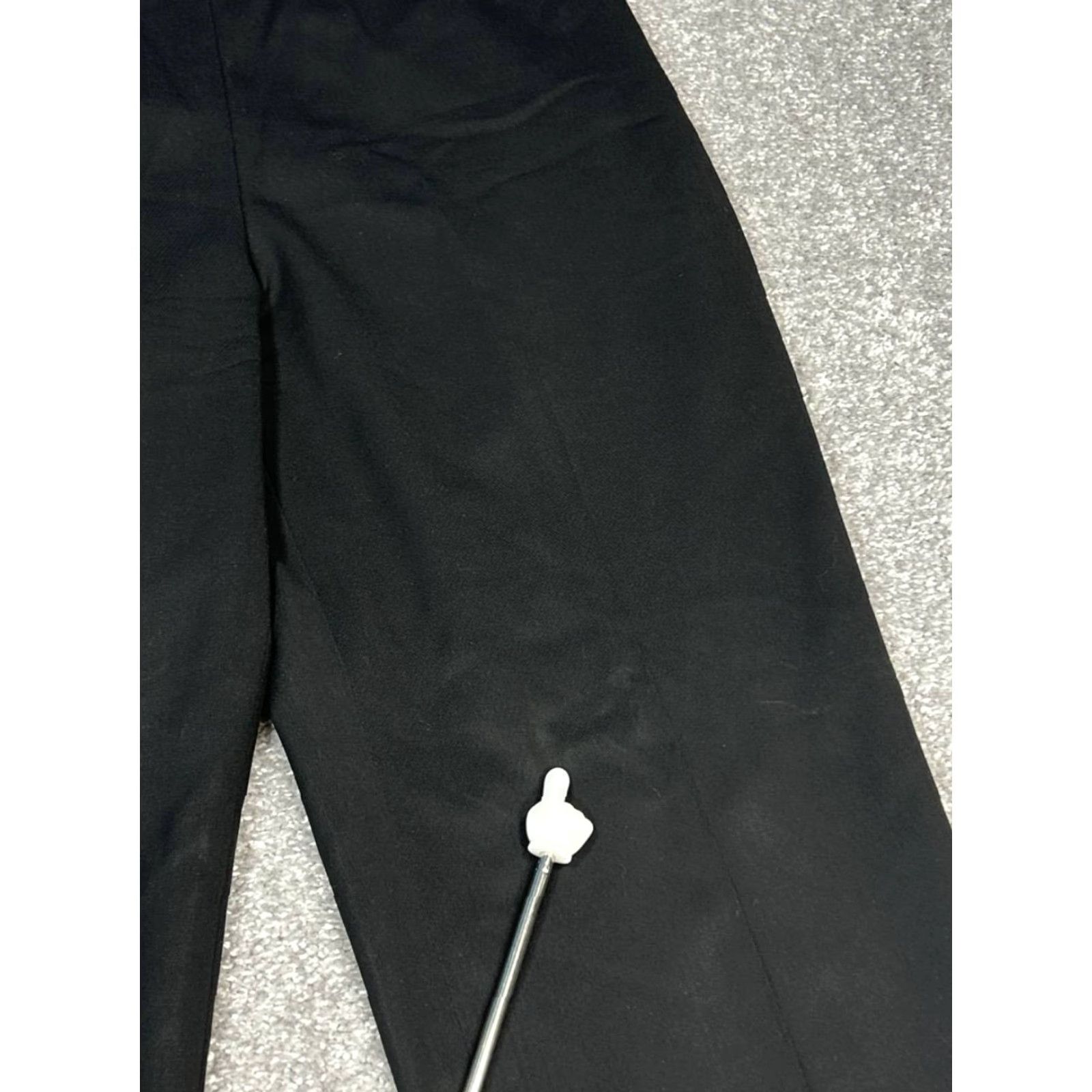 Vintage Lafayette 148 New York Bleecker Pants Womens 8 Wool Stretch Straight Leg Black Dry Clean Only Pockets Zipper Modern 90s style? Size 30" / US 8 / IT 44 - 7 Thumbnail