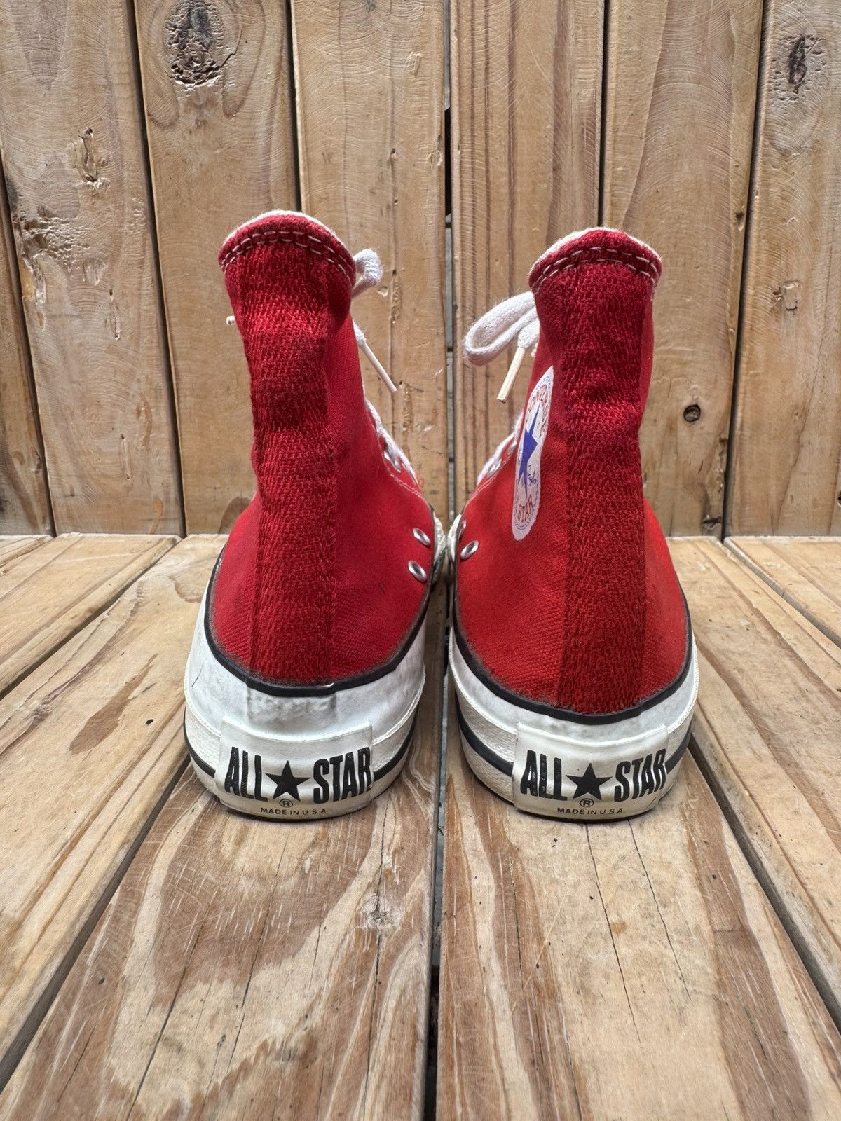 Converse VTG converse all star Hi Top canvas sneakers made in USA Size US 5 / EU 37 - 10 Thumbnail