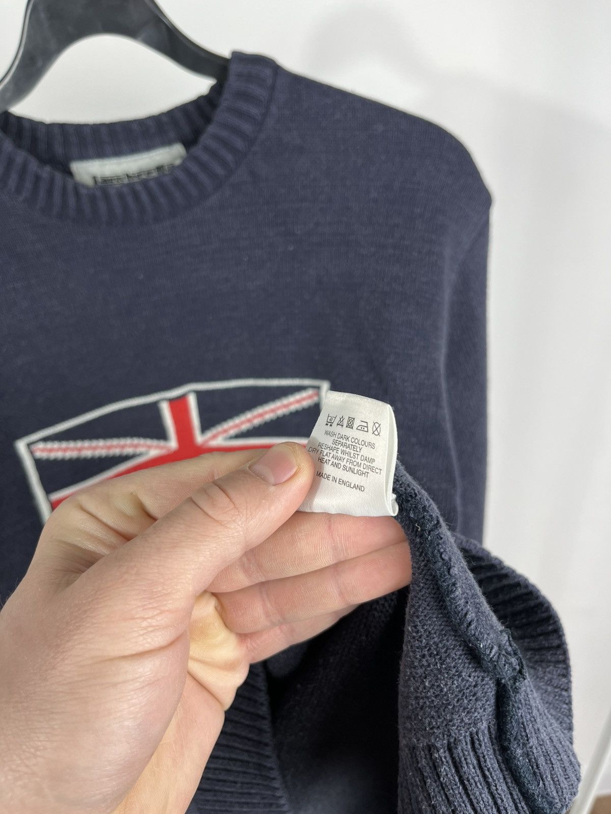 Lambretta Lambretta Union Jack Logo Knit Sweater Navy Mod Scooter M Size US M / EU 48-50 / 2 - 8 Thumbnail