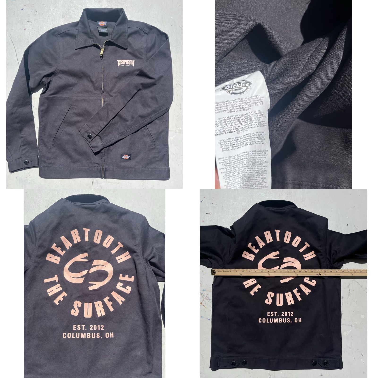 Dickies Dickies Jacket Men's S Black Beartooth Surface Rock Ohio 3-in-1 Band Street Work Rare Mens Size US S / EU 44-46 / 1 - 8 Thumbnail