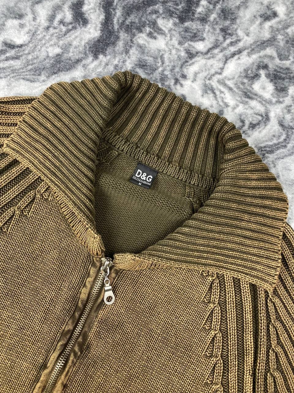 Dolce & Gabbana Vintage Dolce Gabbana Ribbed Knit Sweater 1/4 Zip Size US M / EU 48-50 / 2 - 5 Thumbnail