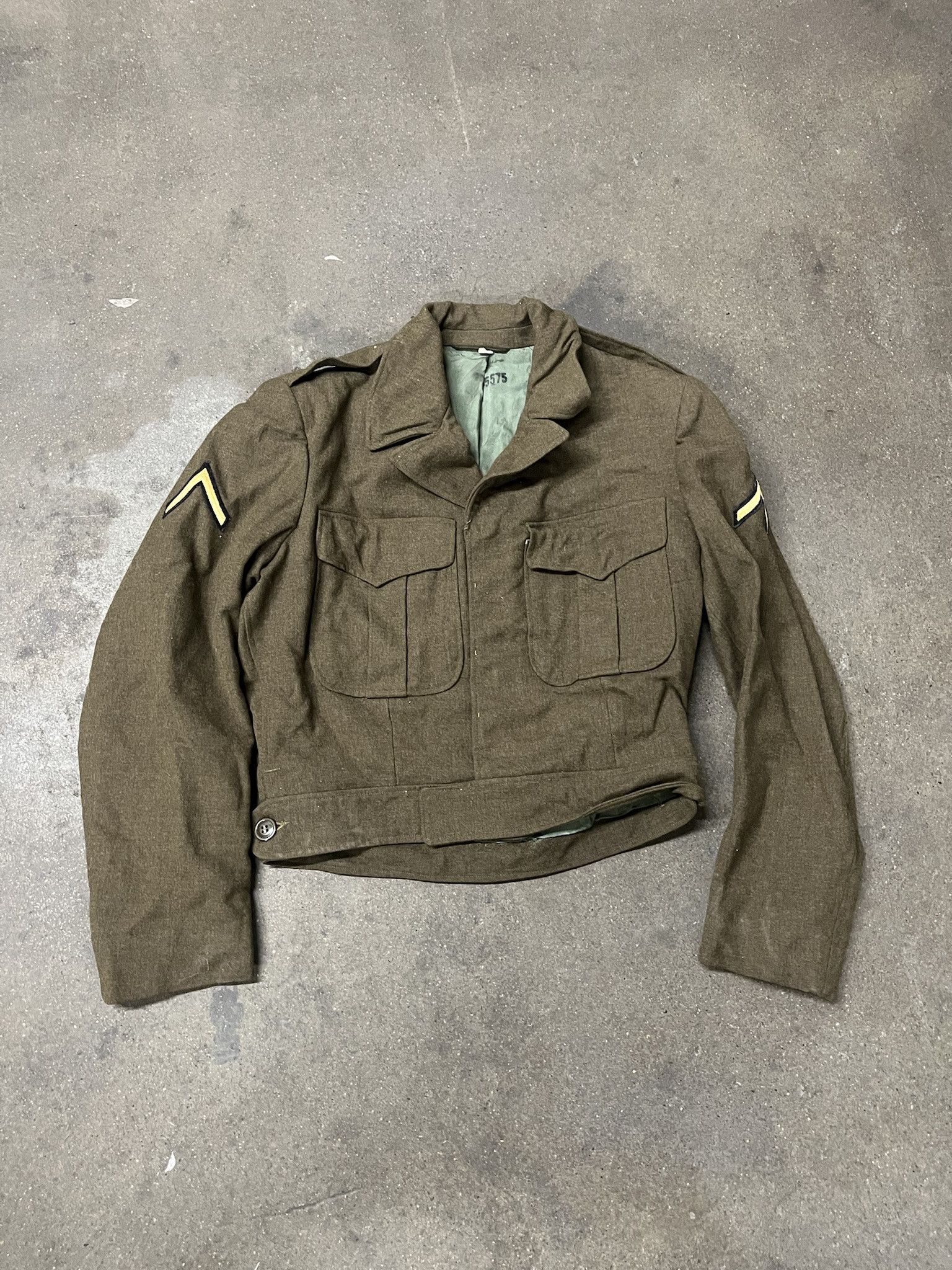 Vintage Vintage 1980s Military Wool Jacket Size 38 R Size US S / EU 44-46 / 1 - 1 Thumbnail