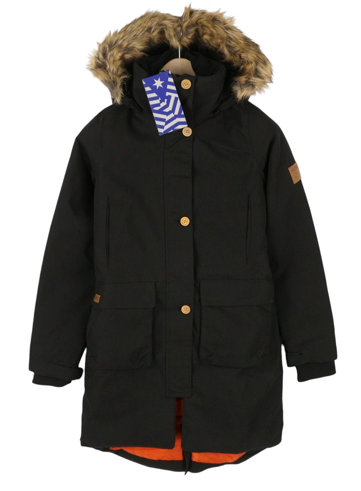 Other CALGARY PARKA S Black Padded Hooded Mid Length 88051 Size S / US 4 / IT 40 - 1 Thumbnail