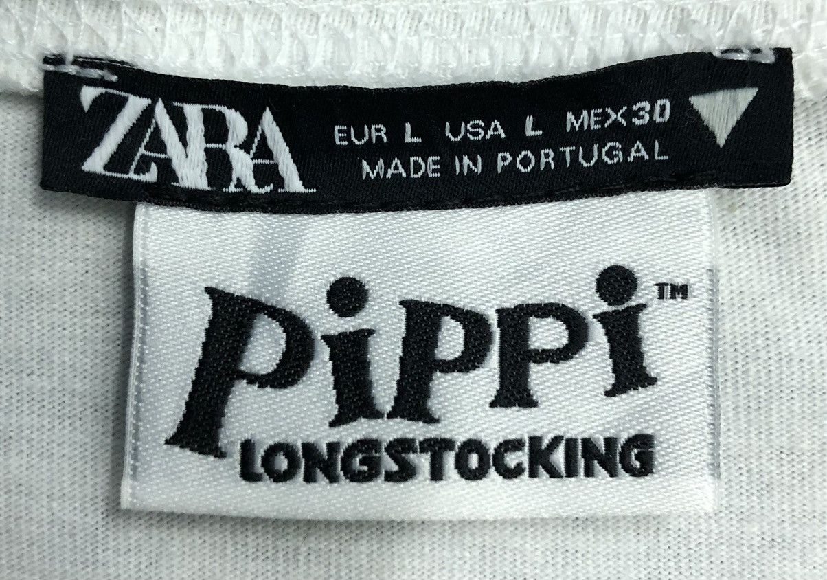 Zara Zara Pippi Longstocking "IAmTheWorld'sStrongestGirl" T-Shirt Size US L / EU 52-54 / 3 - 8 Thumbnail