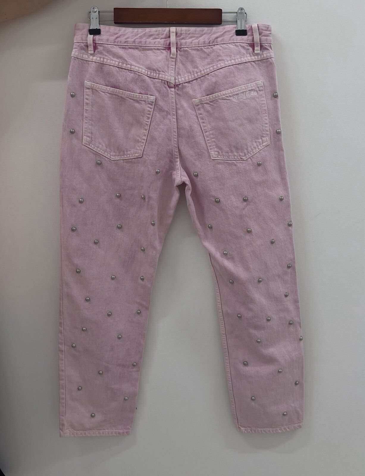 Isabel Marant Etoile Isabel Marant Etoile Studded Pink Studded jeans Size 40 Size 27" / US 4 / IT 40 - 2 Thumbnail