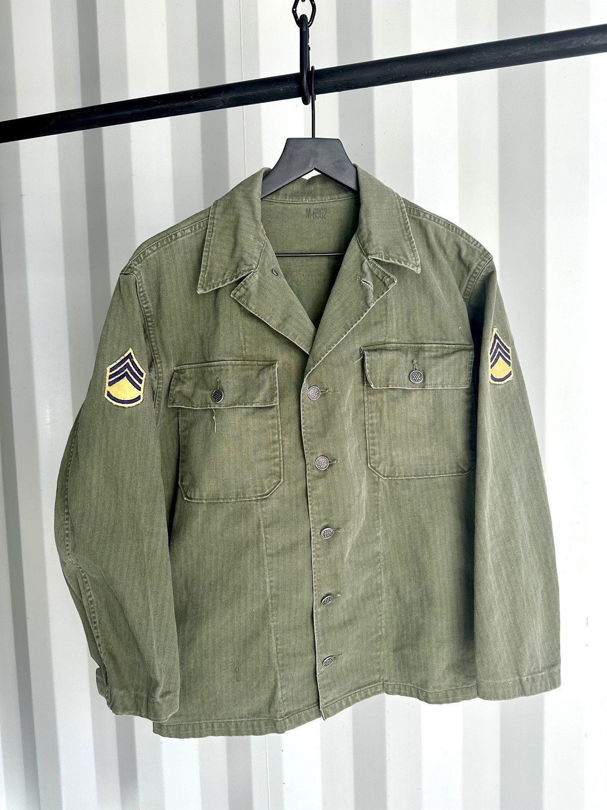Military × Vintage HBT USMC Marine Military Work Jacket