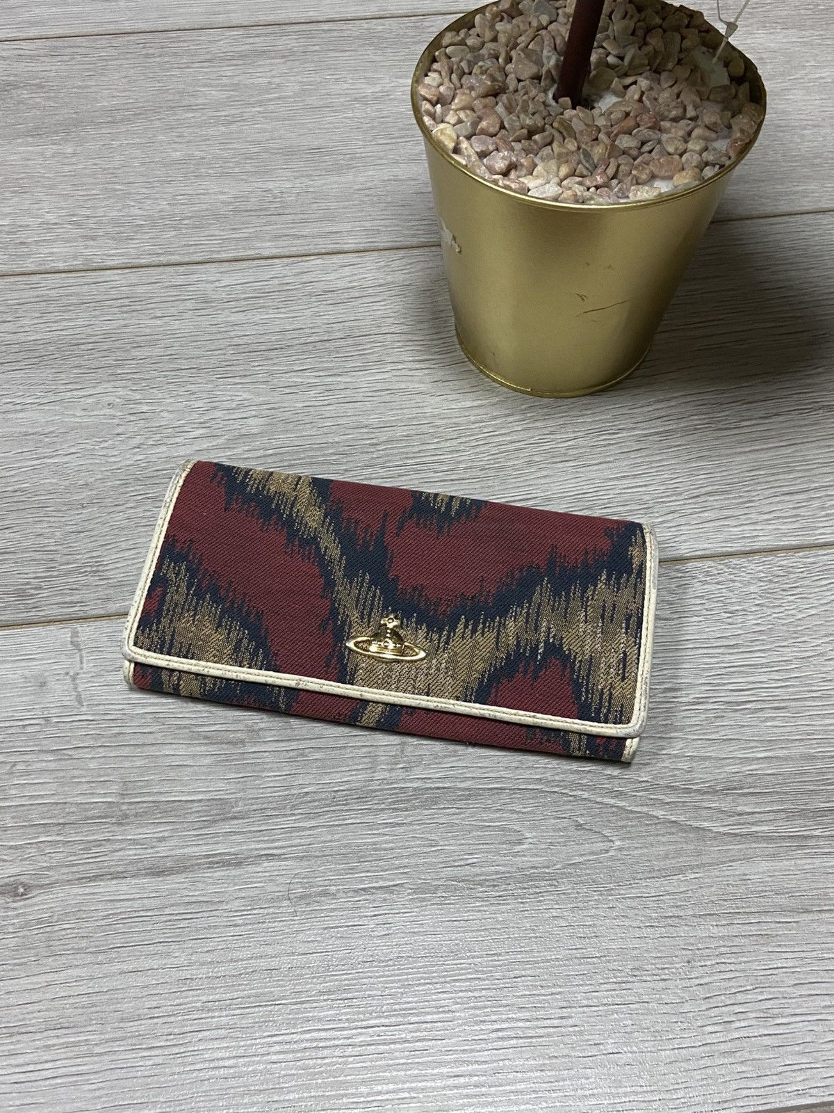 Vivienne Westwood Vivienne Westwood orb leather woven patterns wallet Size ONE SIZE - 8 Thumbnail