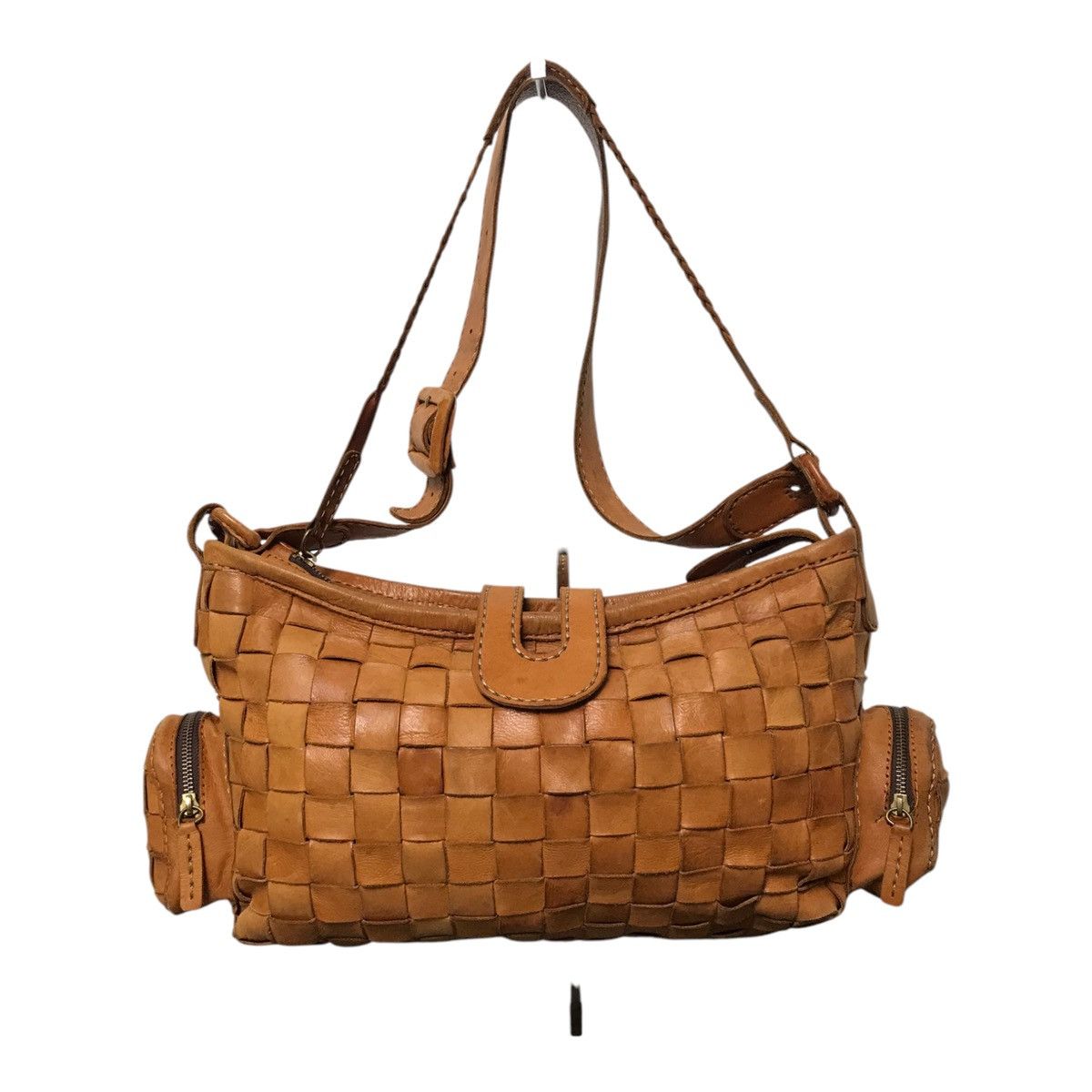 Leather × Vintage Japanese Robita Folita Brown Leathers Bag Size ONE SIZE - 3 Thumbnail