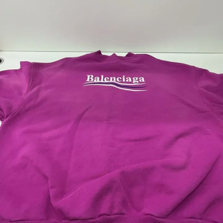 Balenciaga Balenciaga Logo Print Pullover Sweatshirt 0079-2507 Size S / US 4 / IT 40 - 8 Thumbnail