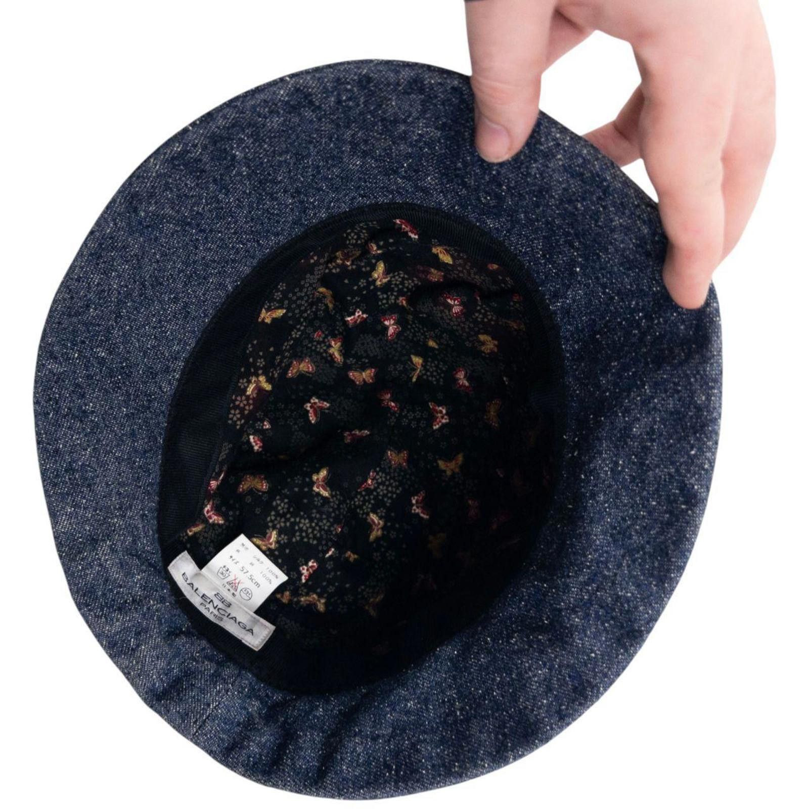 Balenciaga Vintage 90s Balenciaga Paris Asymmetric Bucket Hat Size ONE SIZE - 5 Thumbnail