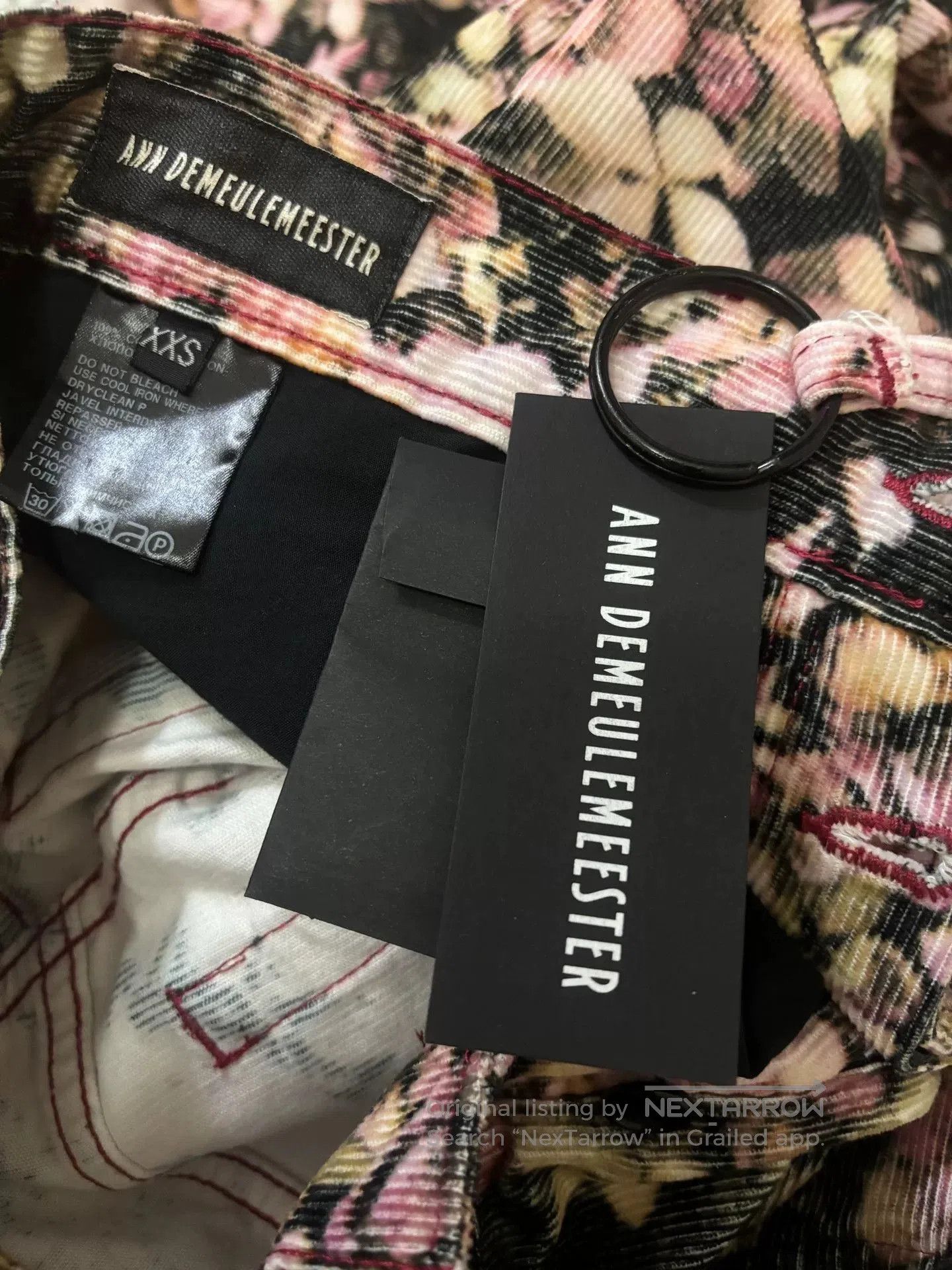 Ann Demeulemeester Ann Demeulemeester Bloom Old Rose Trousers. Size 37" - 3 Thumbnail