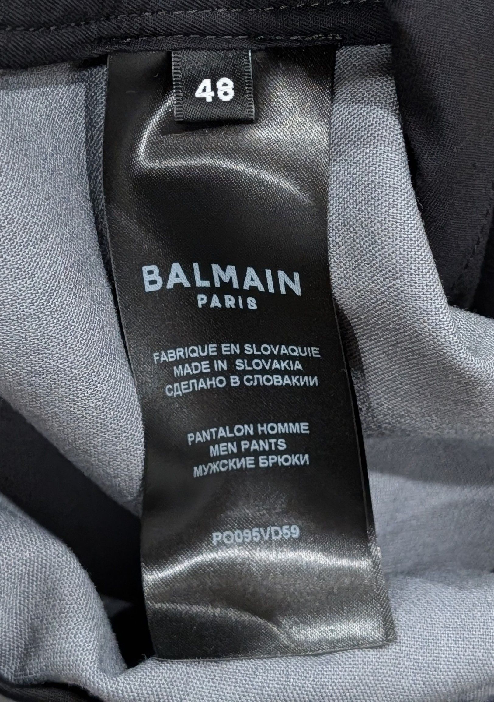 Balmain Balmain Tapered Leg Cargo Pants Gris Chrome 48 US 32 Size US 32 / EU 48 - 7 Thumbnail