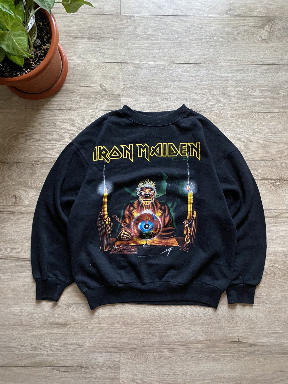 Iron Maiden × Vintage vintage 1988 Iron Maiden Seventh Son world tour crewneck Size US M / EU 48-50 / 2 - 1 Thumbnail
