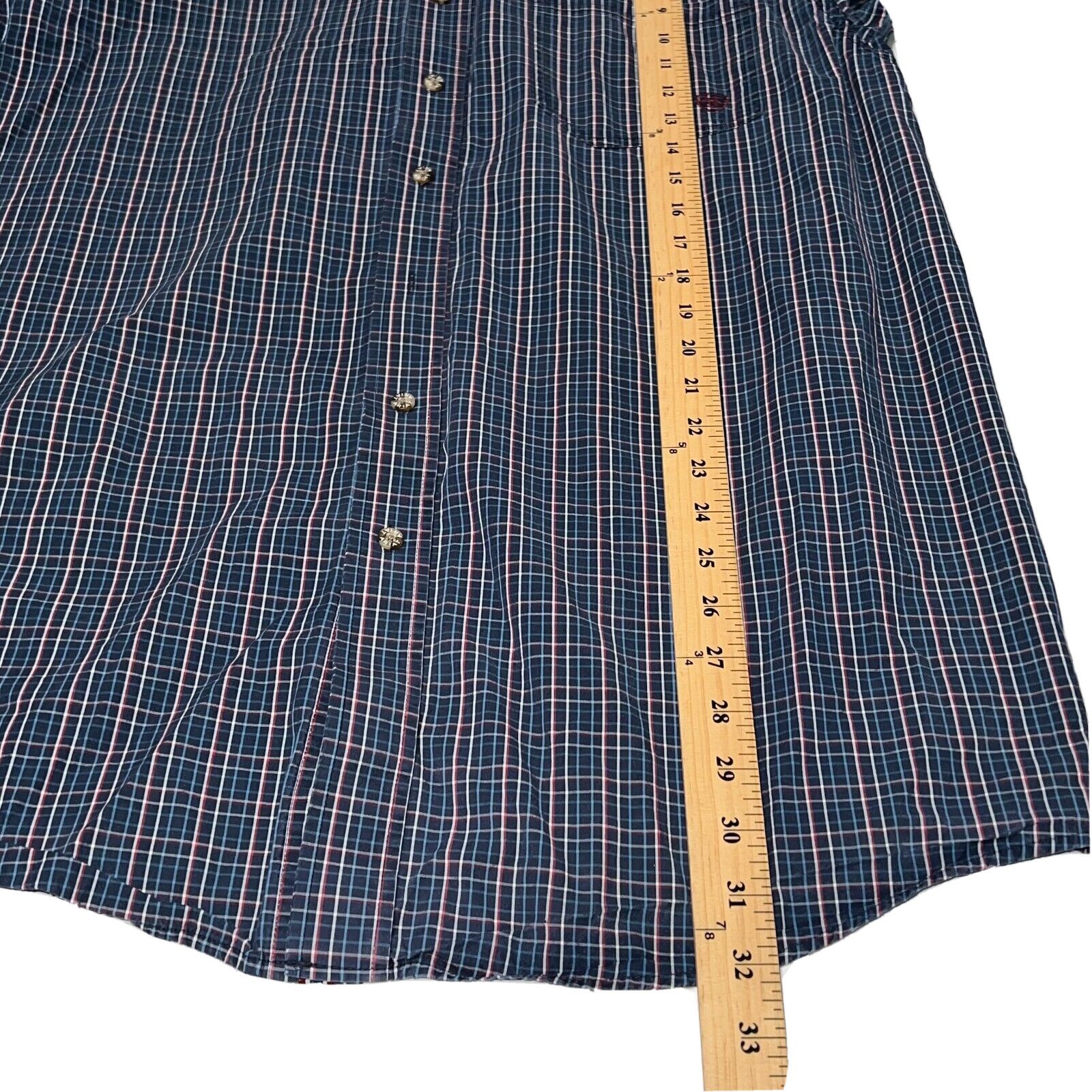 Ariat Ariat Pro Series Button Shirt Mens Sz LT Blue Plaid Vented Size US L / EU 52-54 / 3 - 13 Thumbnail